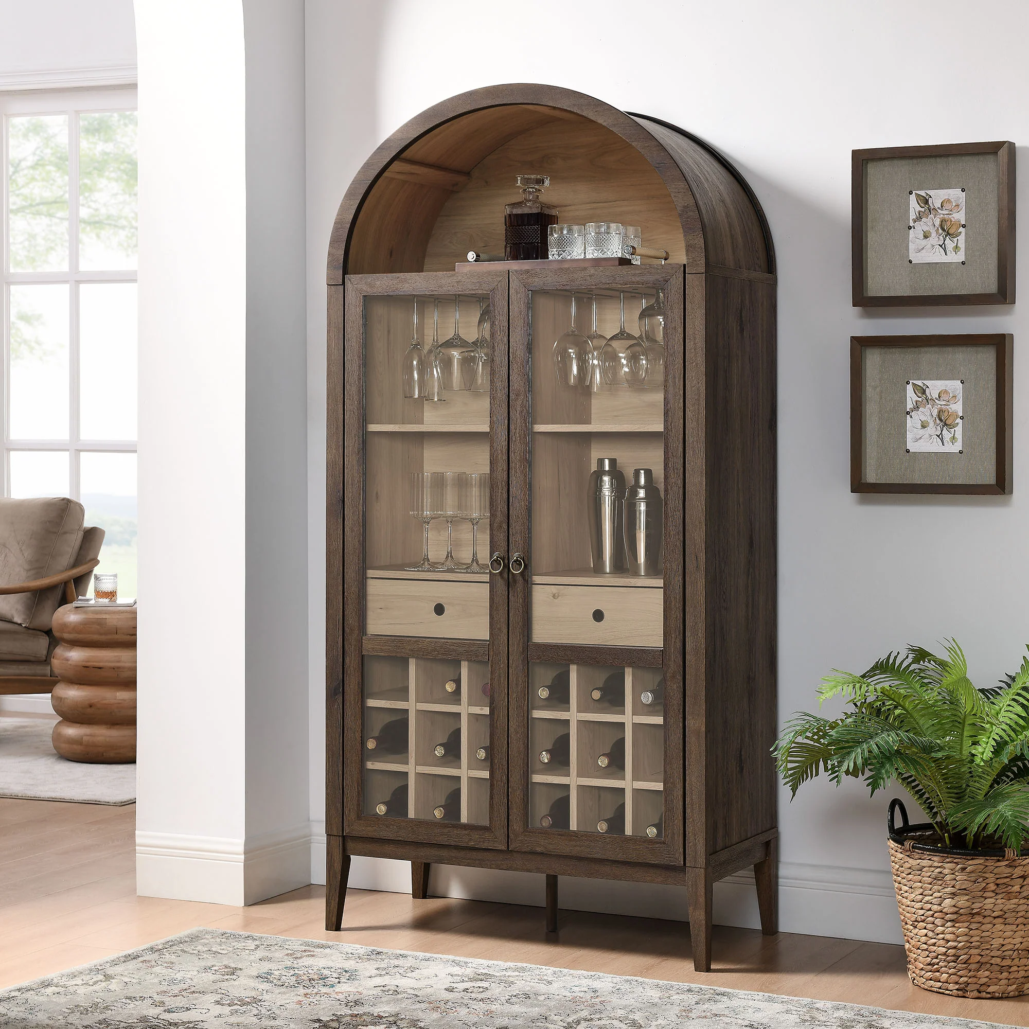Nolan Arched Bar Cabinet by Modway - Image 38