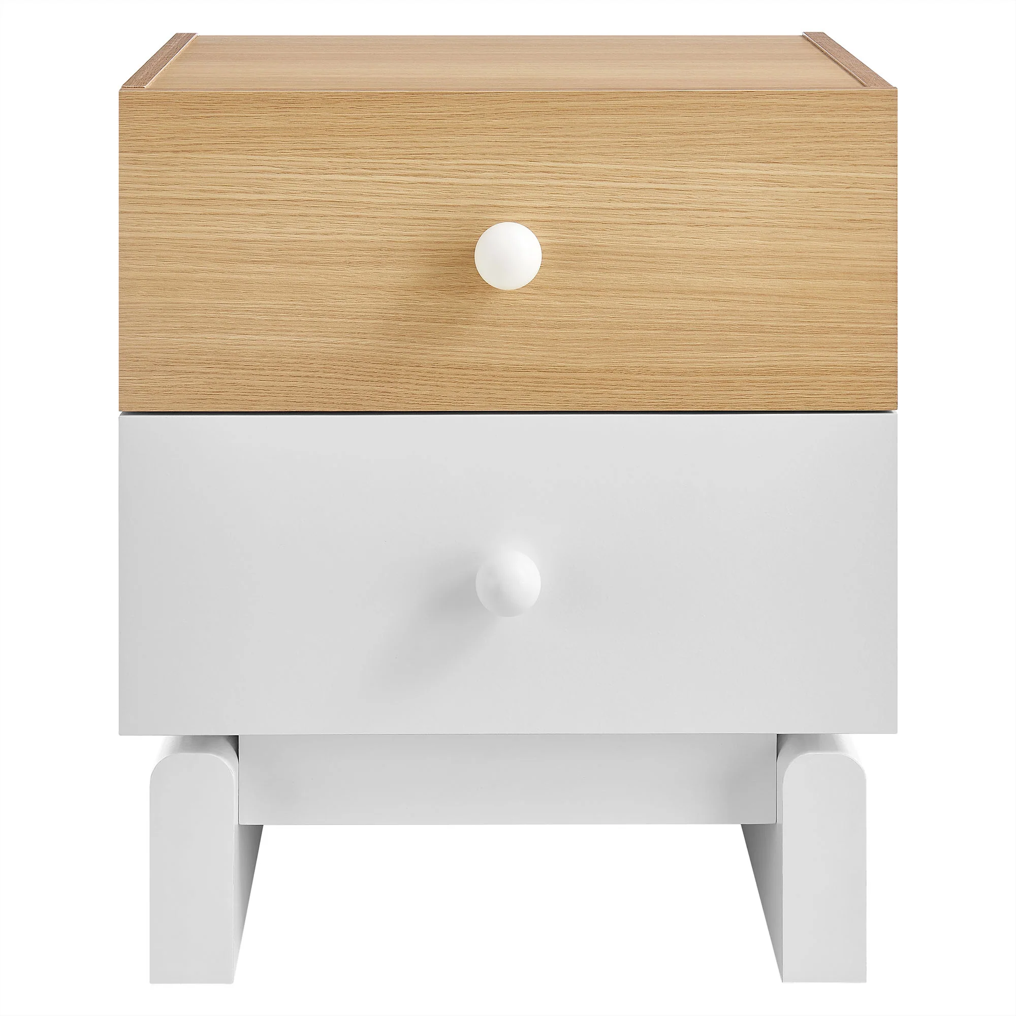 Nolia 2-Drawer Color Block Nightstand by Modway - Image 3