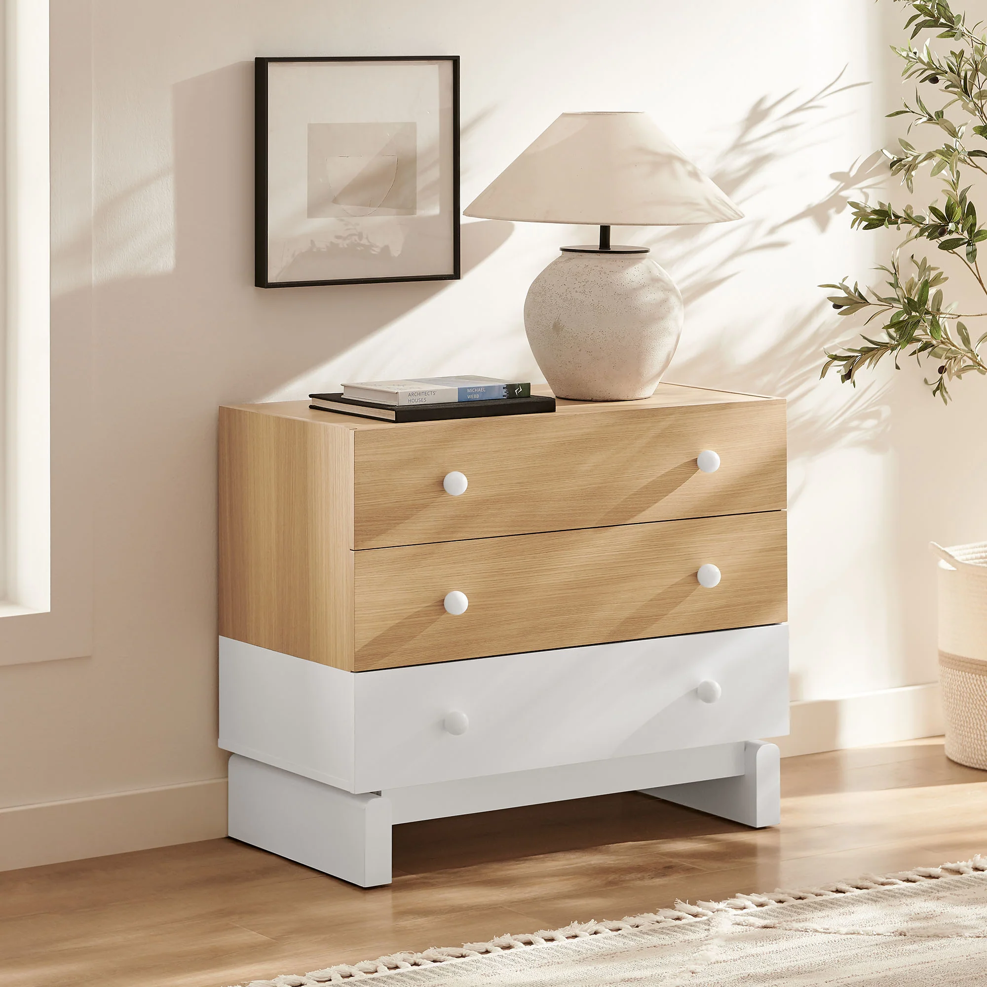 Nolia 3-Drawer Color Block Dresser by Modway - Image 7