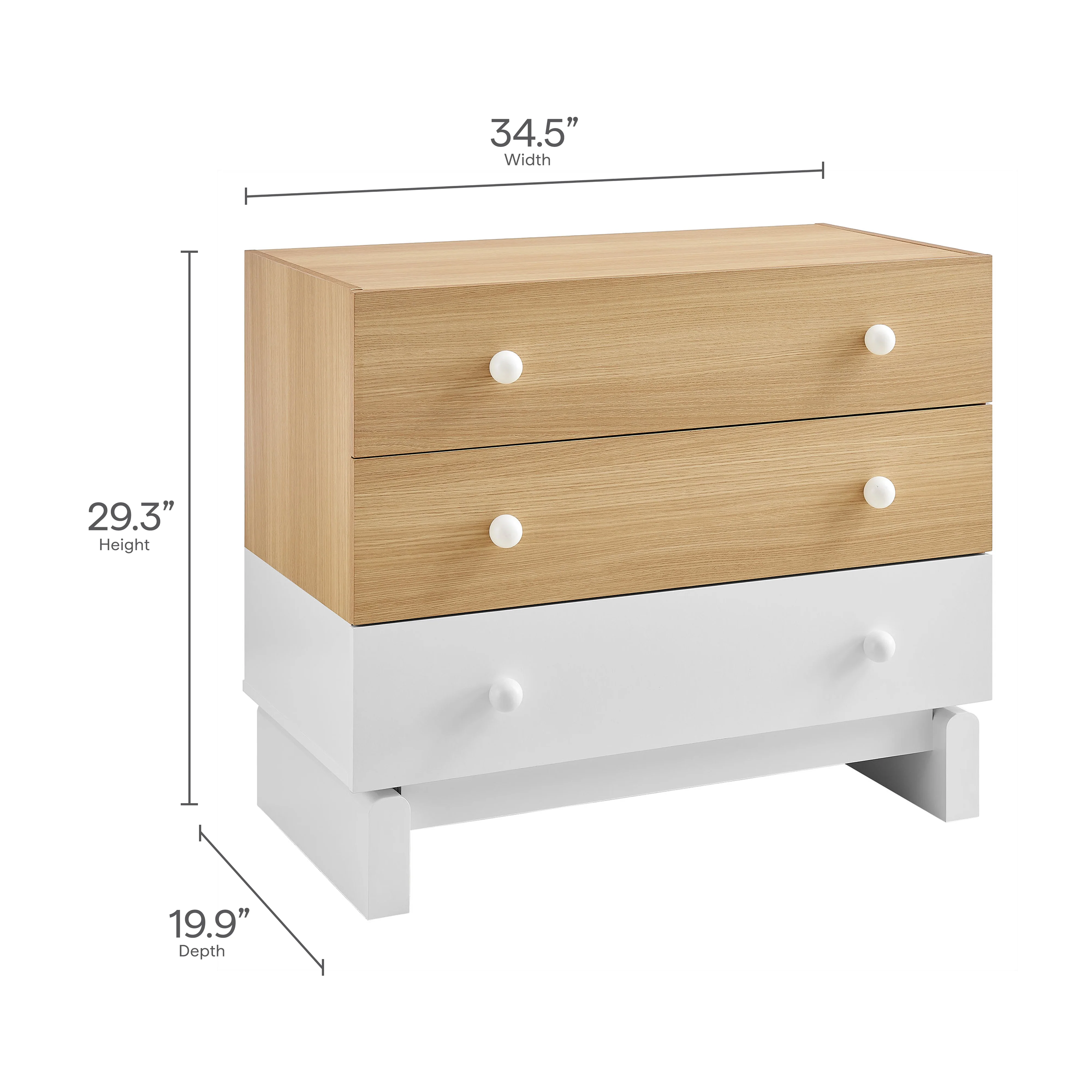 Nolia 3-Drawer Color Block Dresser by Modway - Image 9