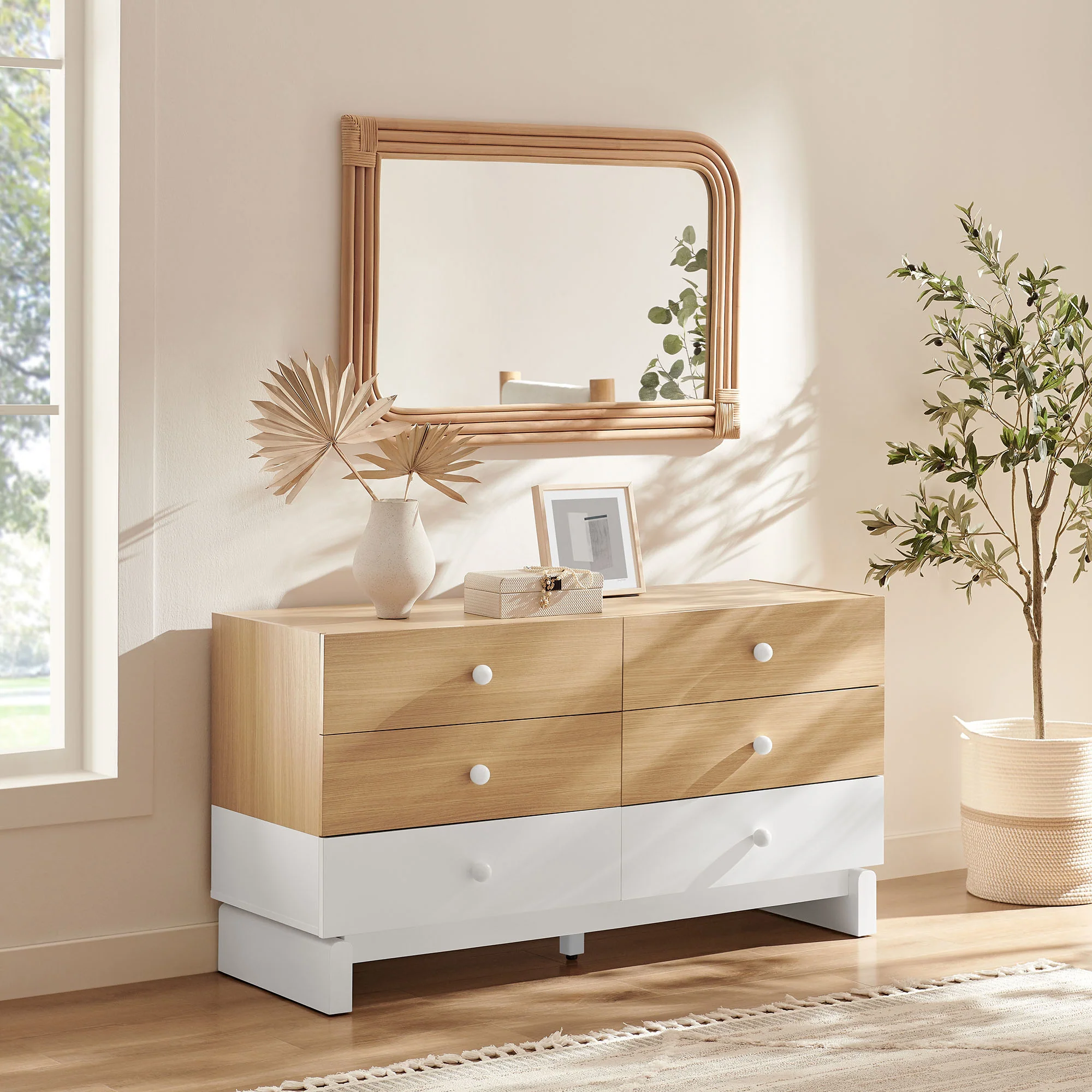 Nolia 6-Drawer Color Block Dresser by Modway - Image 7