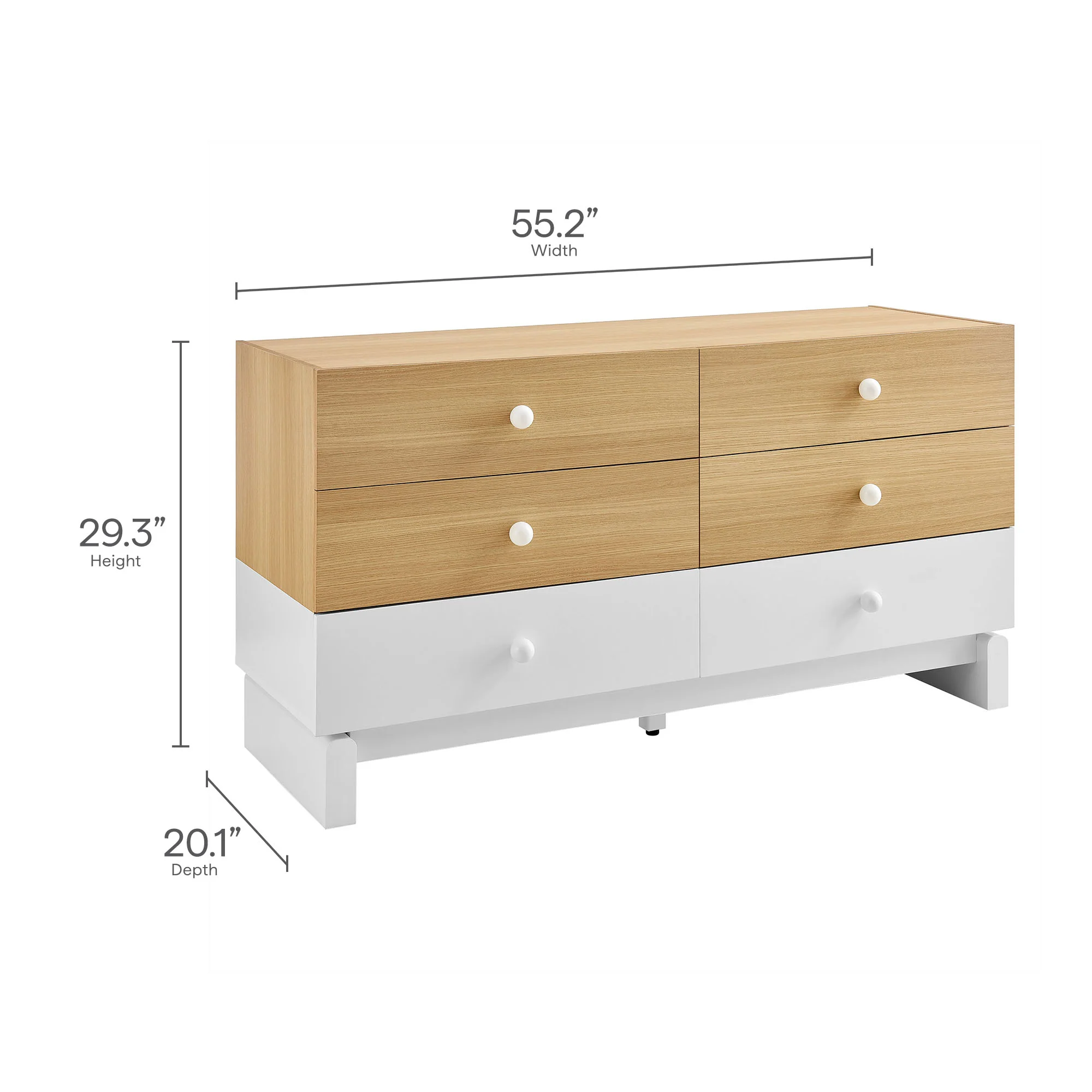 Nolia 6-Drawer Color Block Dresser by Modway - Image 9