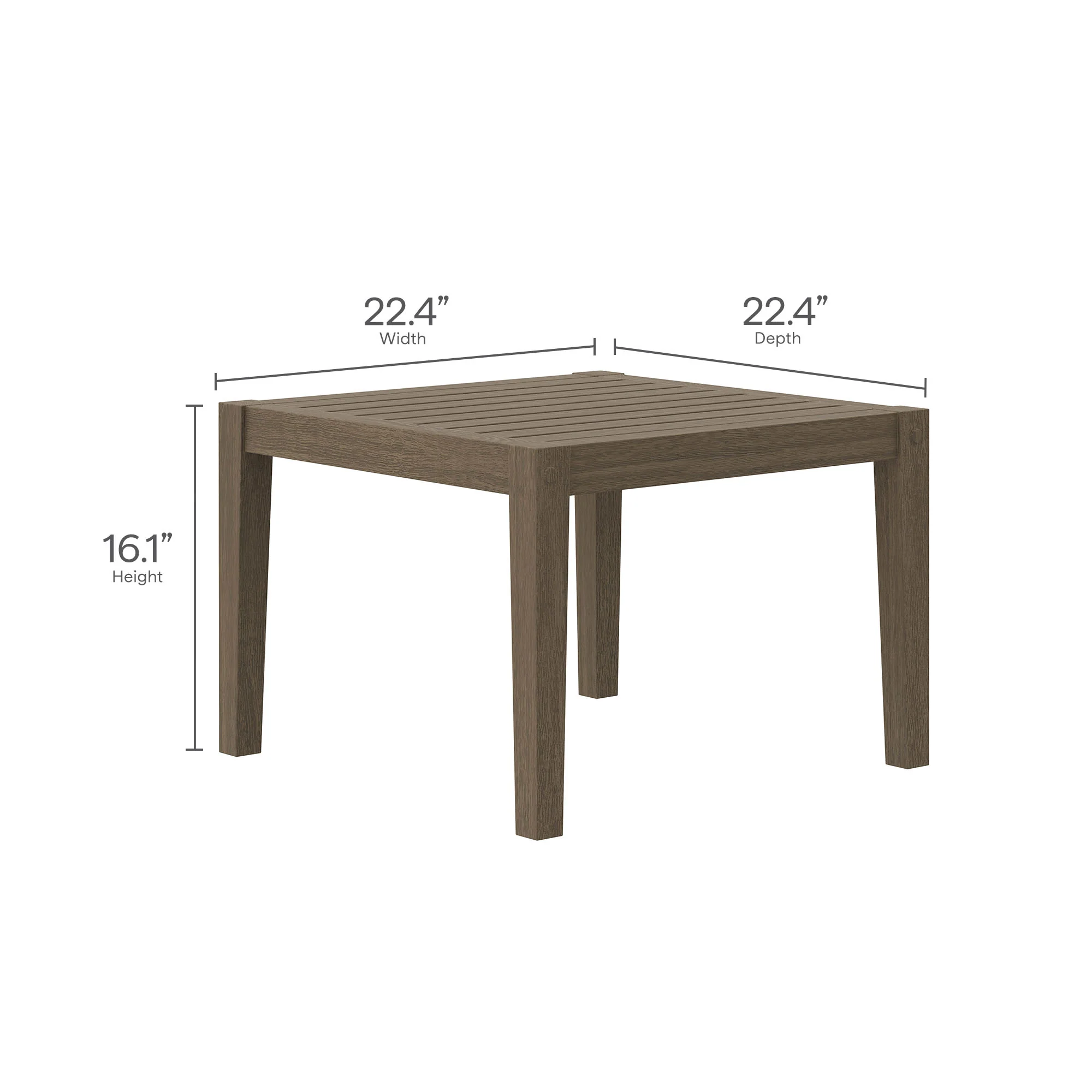 Northlake 3-Piece Outdoor Patio Teak Wood Furniture Set with Armchair and Side Table by Modway - Image 7