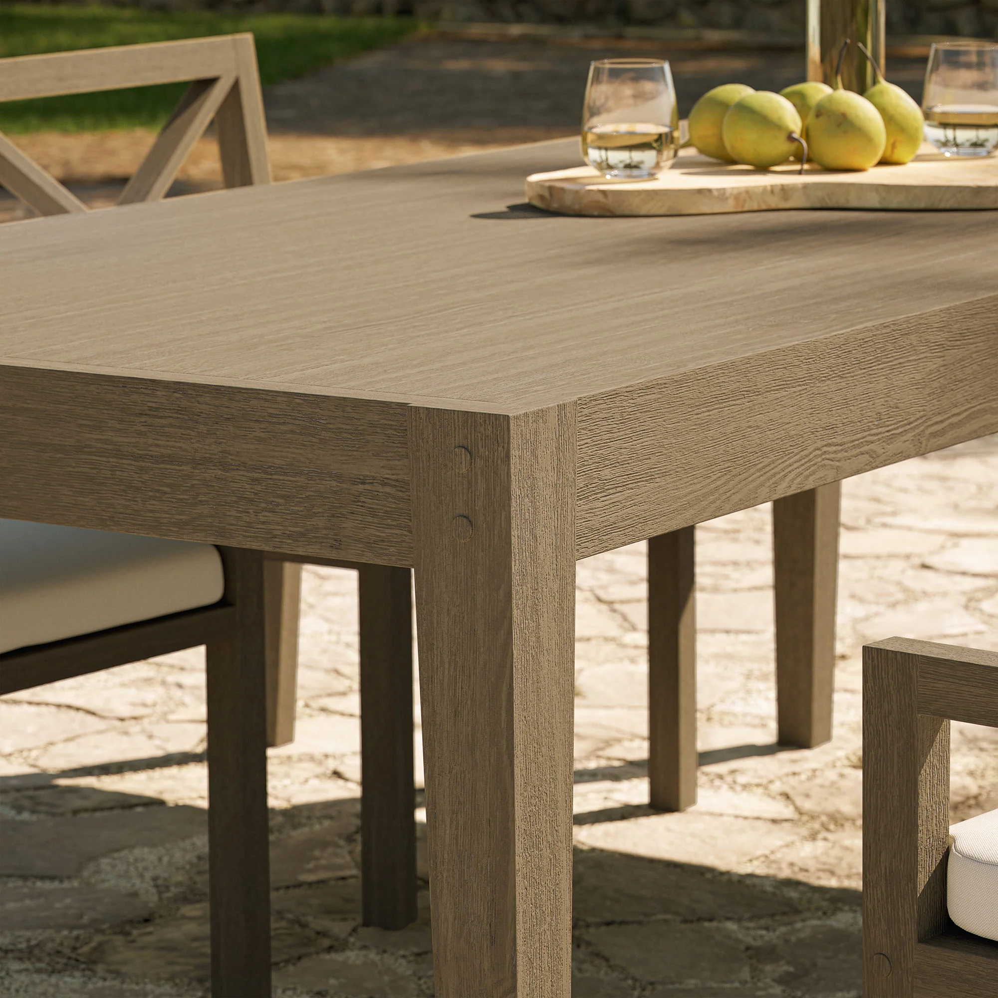 Northlake 83" Rectangular Outdoor Patio Teak Dining Table by Modway - Image 8