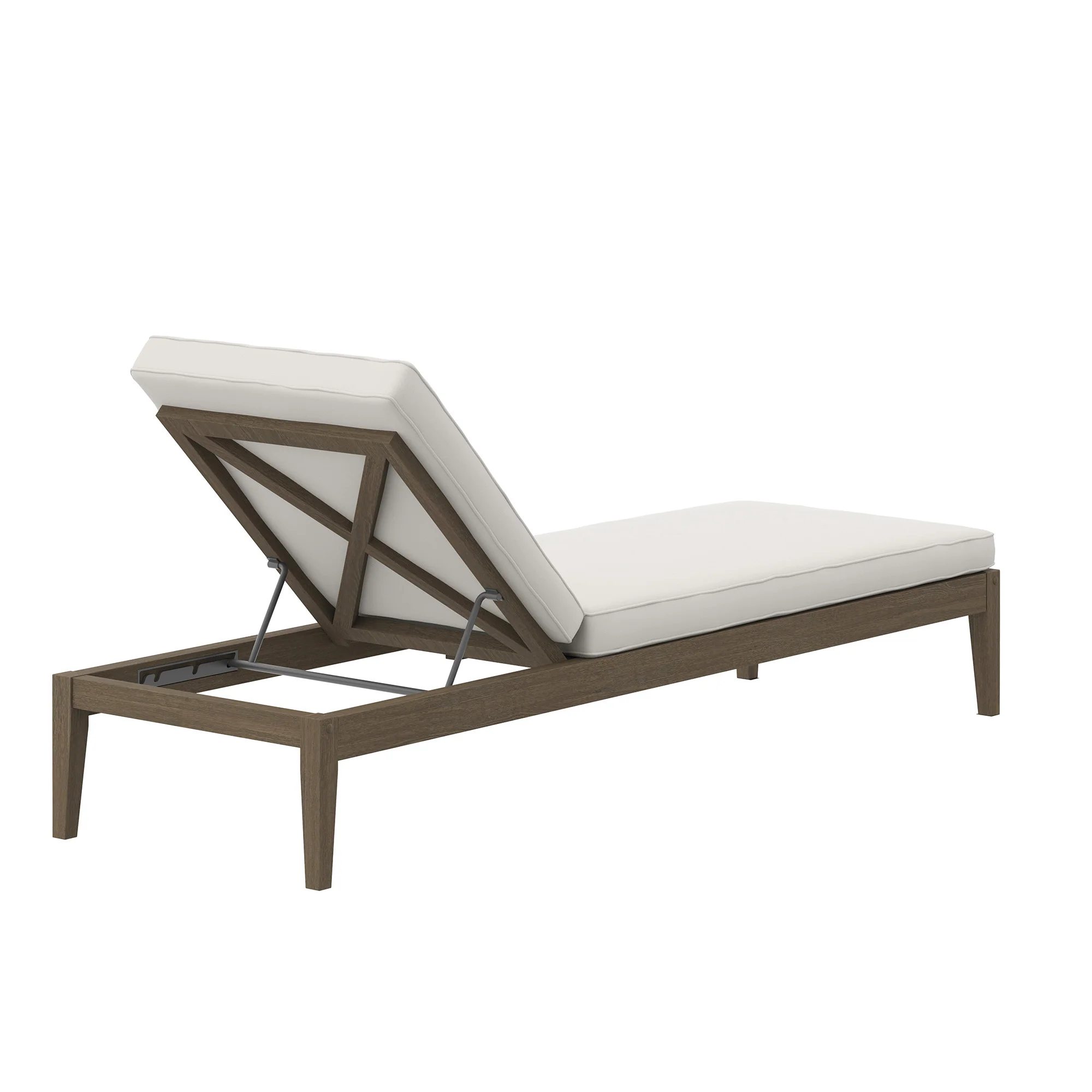 Northlake Outdoor Patio Teak Chaise Lounge by Modway - Image 4