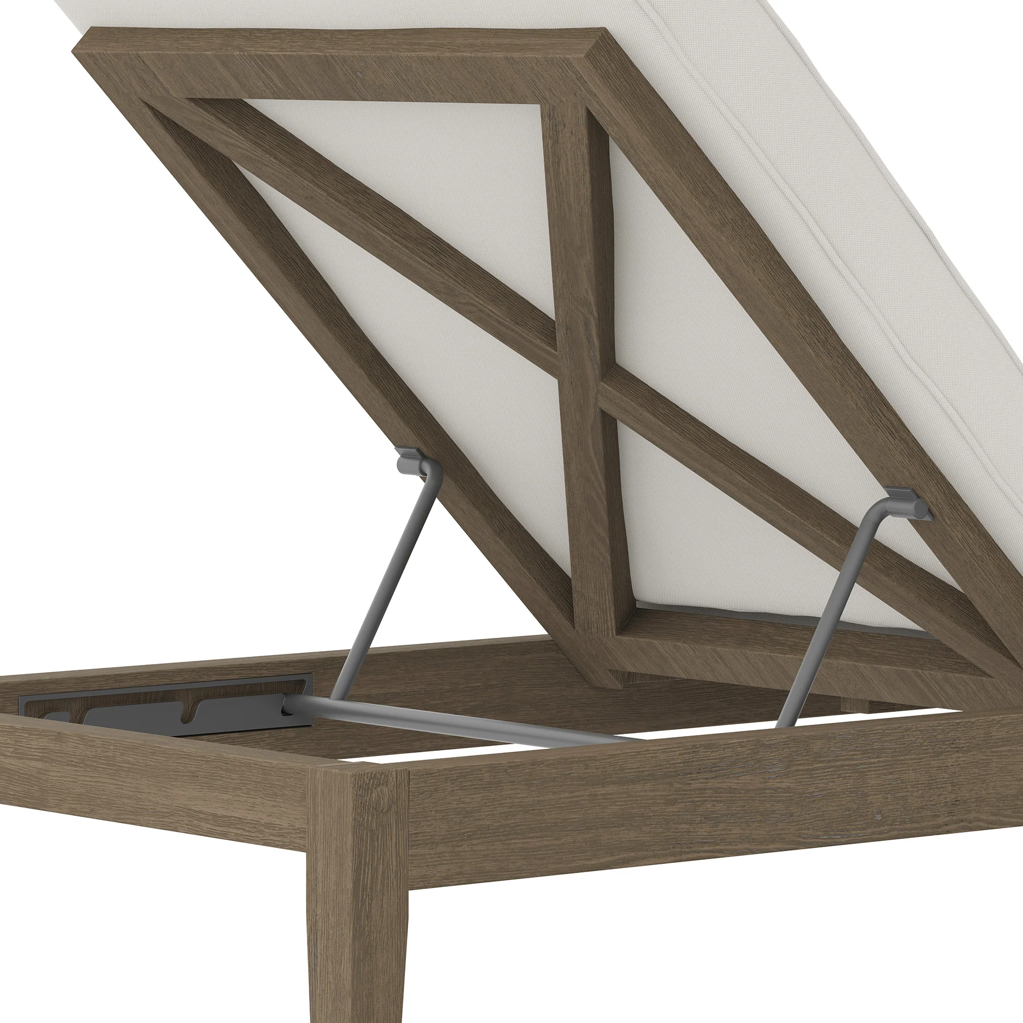 Northlake Outdoor Patio Teak Chaise Lounge by Modway - Image 6