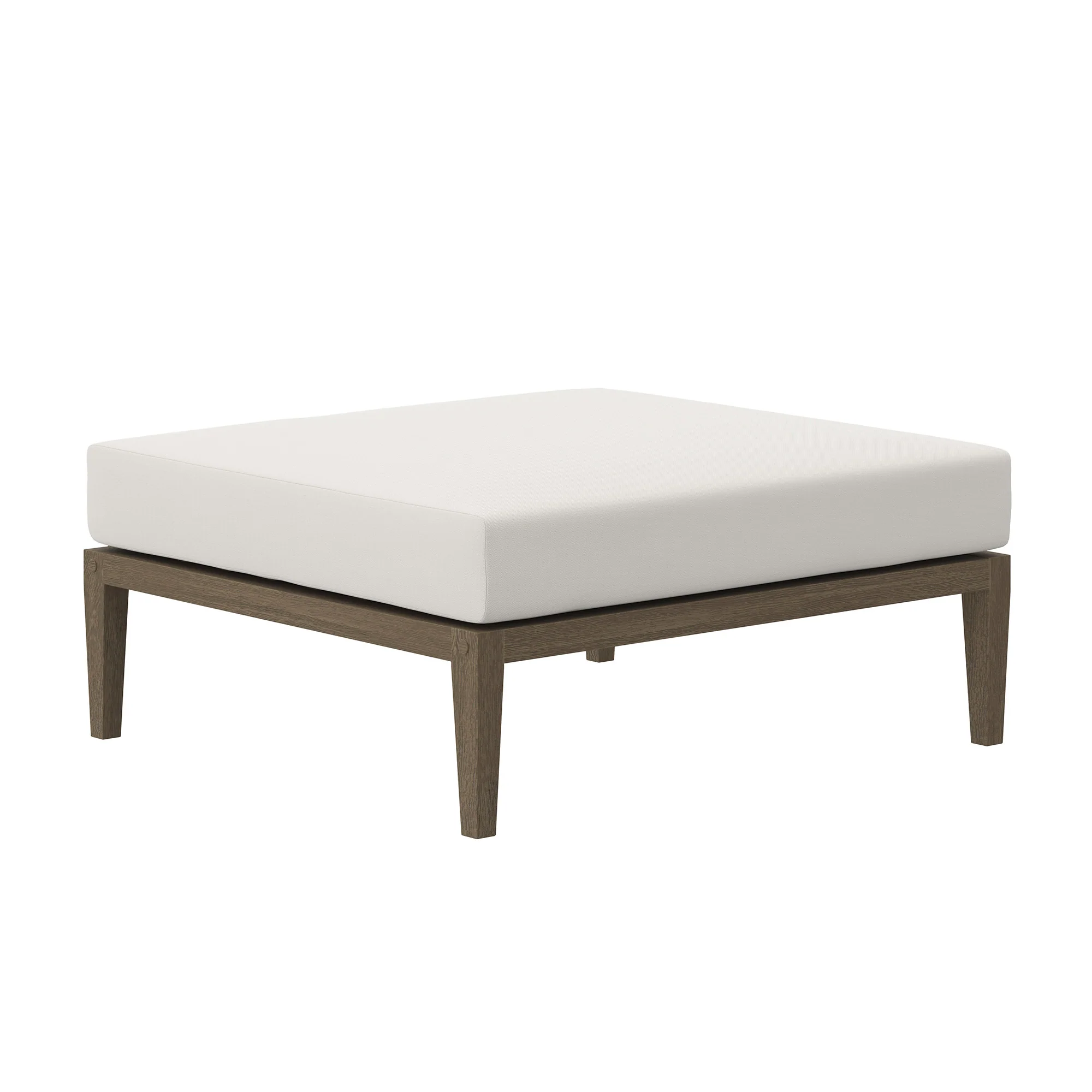 Northlake Outdoor Patio Teak Ottoman by Modway - Image 2