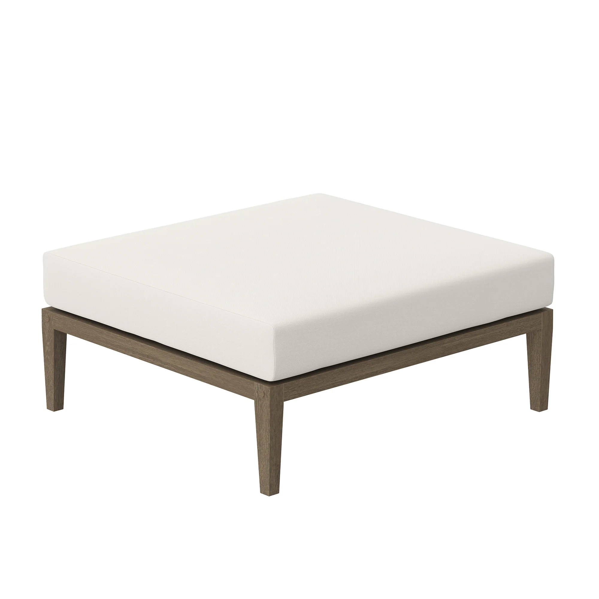 Northlake Outdoor Patio Teak Ottoman by Modway - Image 4