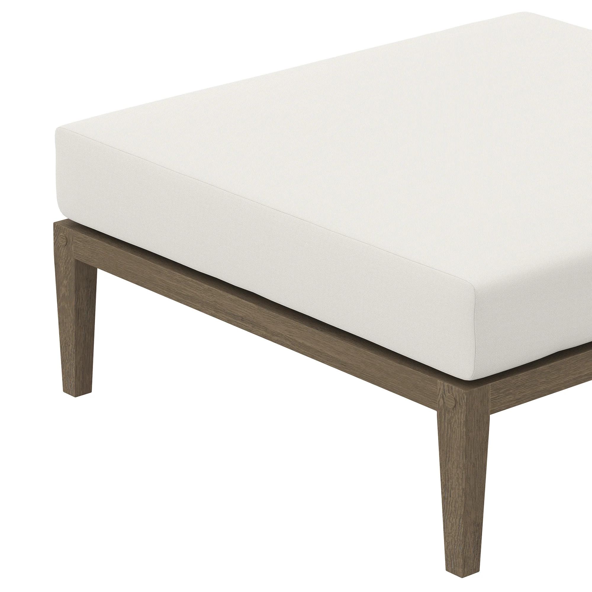 Northlake Outdoor Patio Teak Ottoman by Modway - Image 5