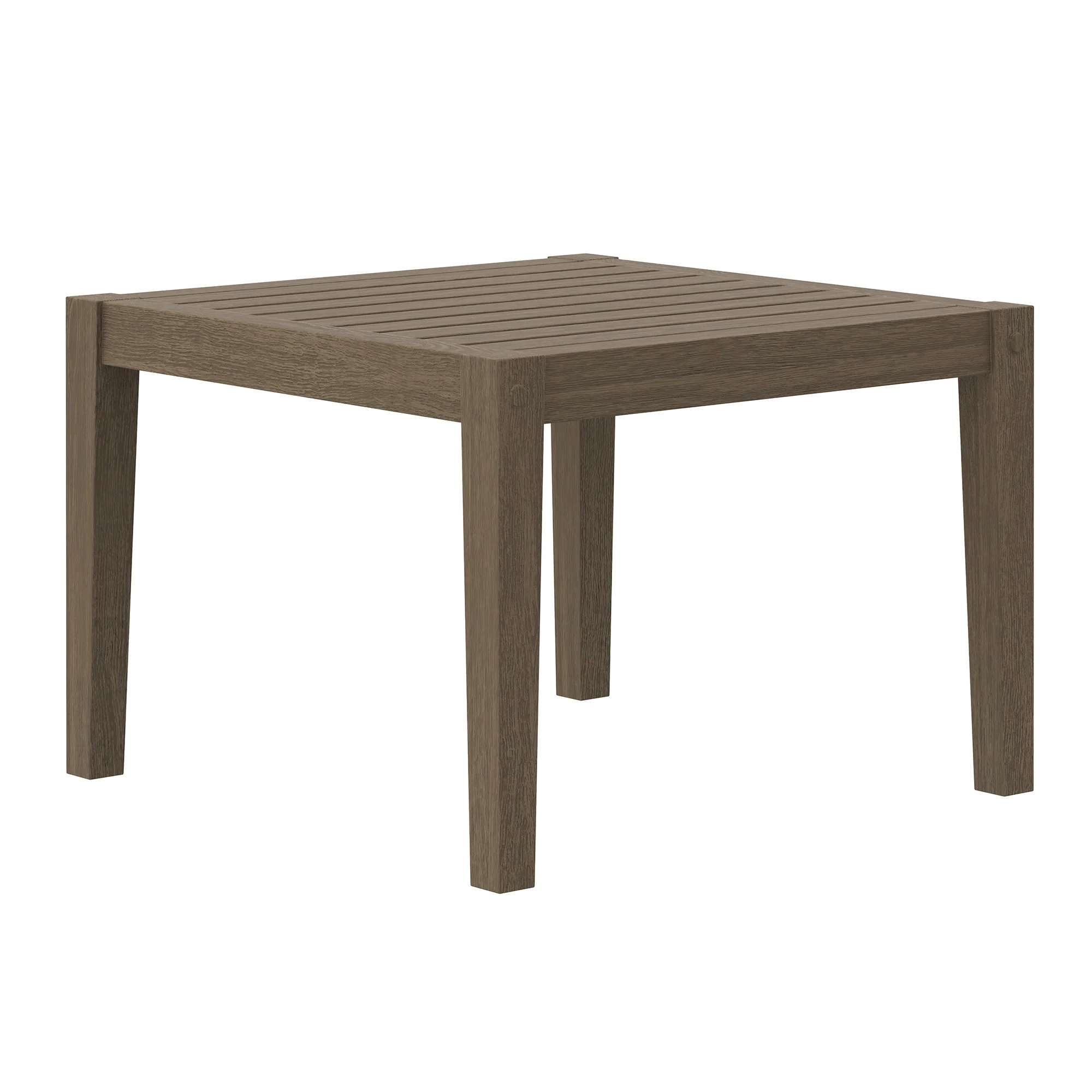 Northlake Square Outdoor Patio Teak Side Table by Modway - Image 2