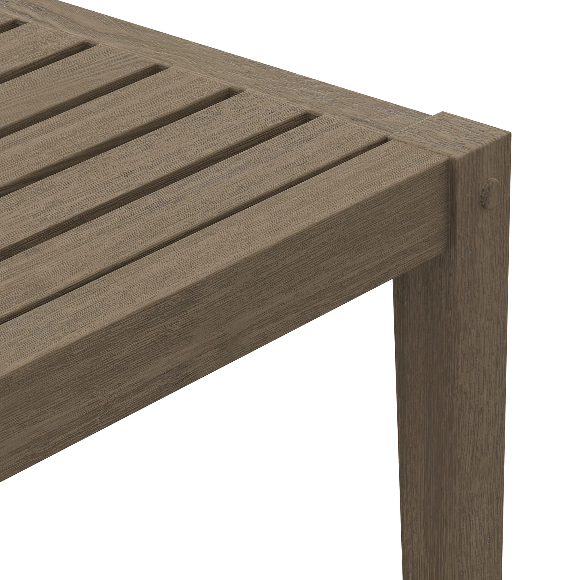 Northlake Square Outdoor Patio Teak Side Table by Modway - Image 5