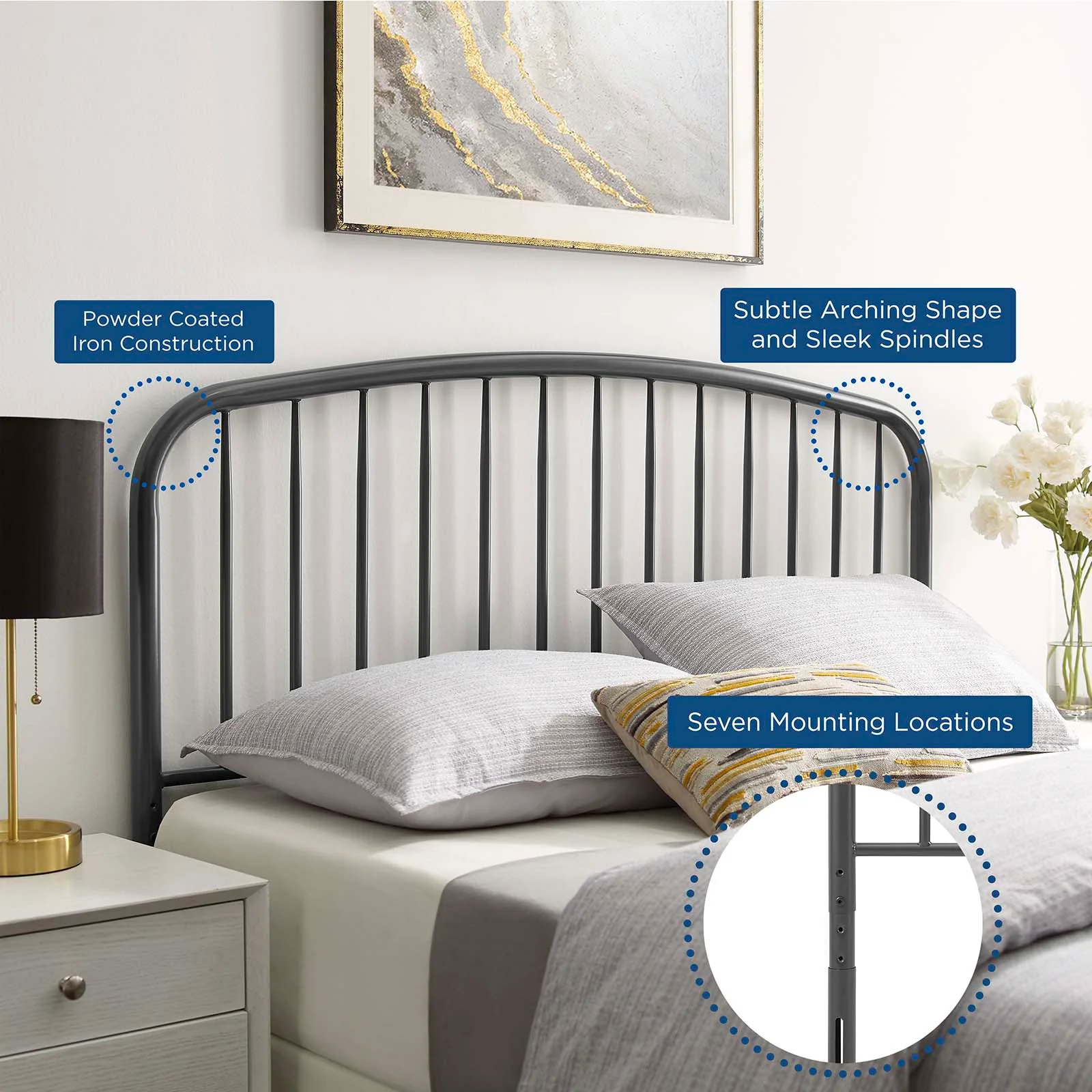 Nova King Metal Headboard By Modway - MOD-6151 - Image 6