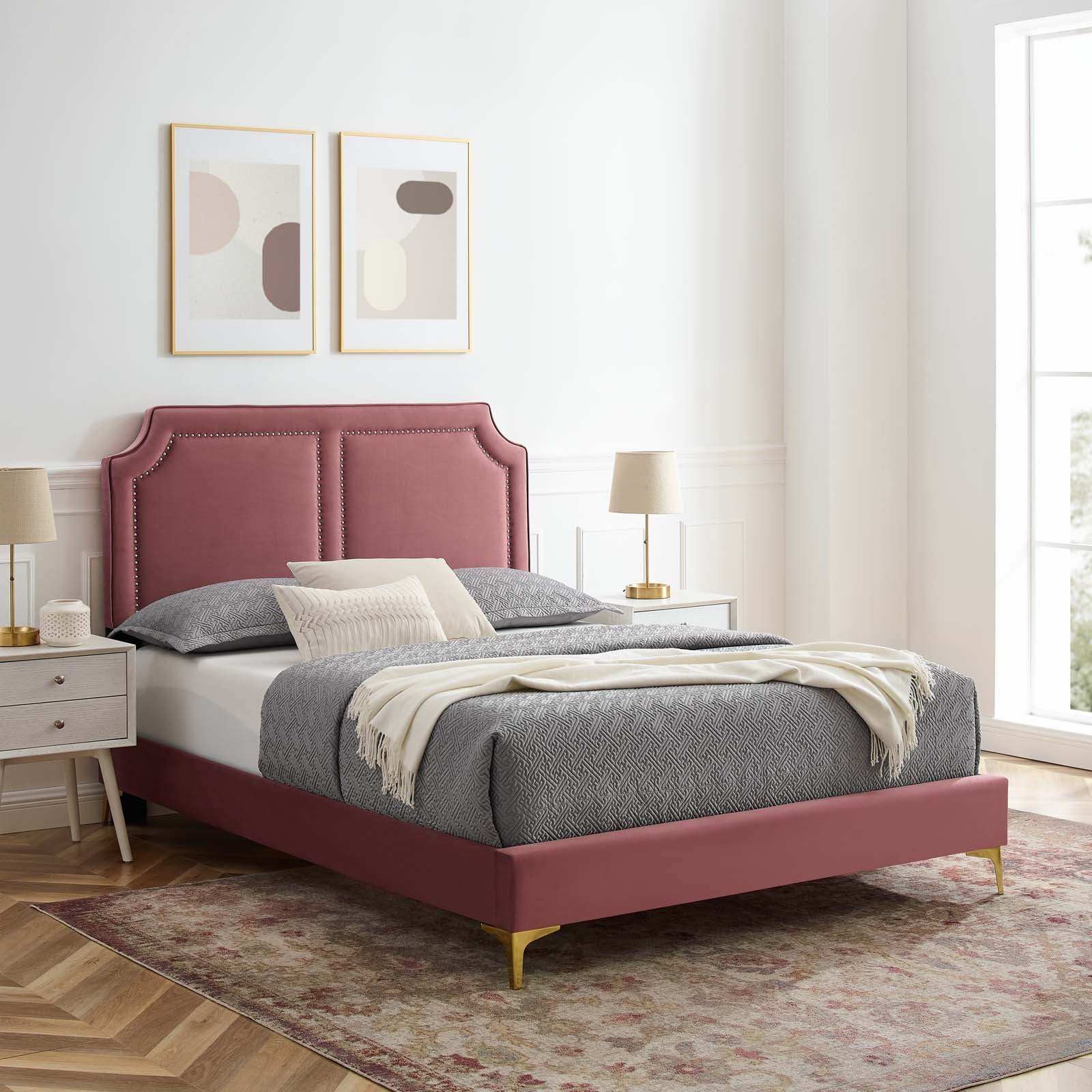 Novi Performance Velvet Full Bed By Modway - MOD-6803 - Image 15
