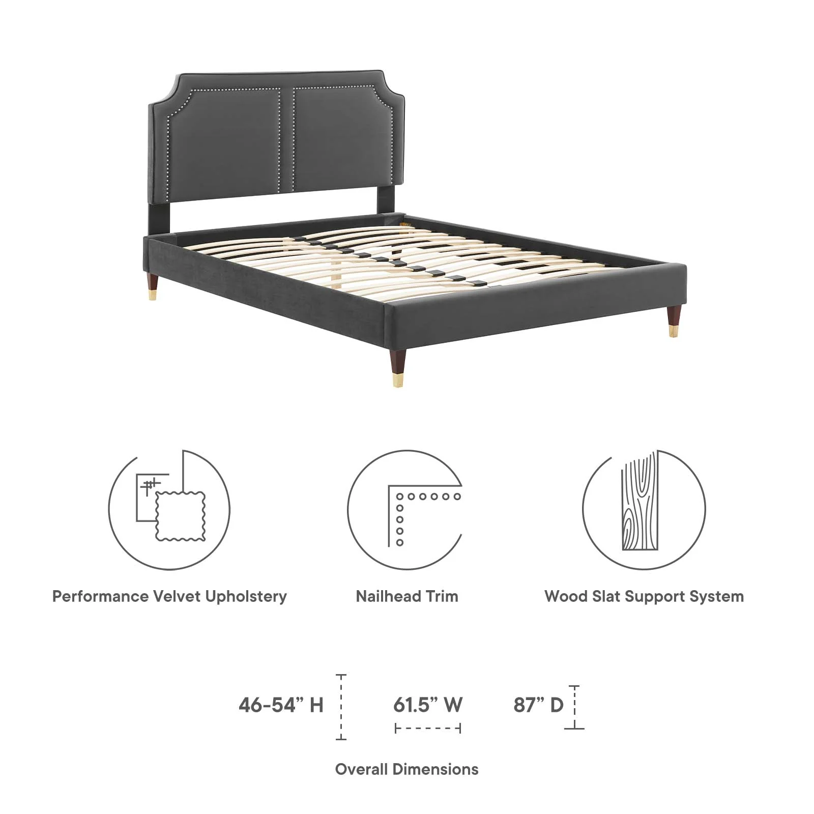 Novi Performance Velvet Full Bed By Modway - MOD-6808 - Image 10