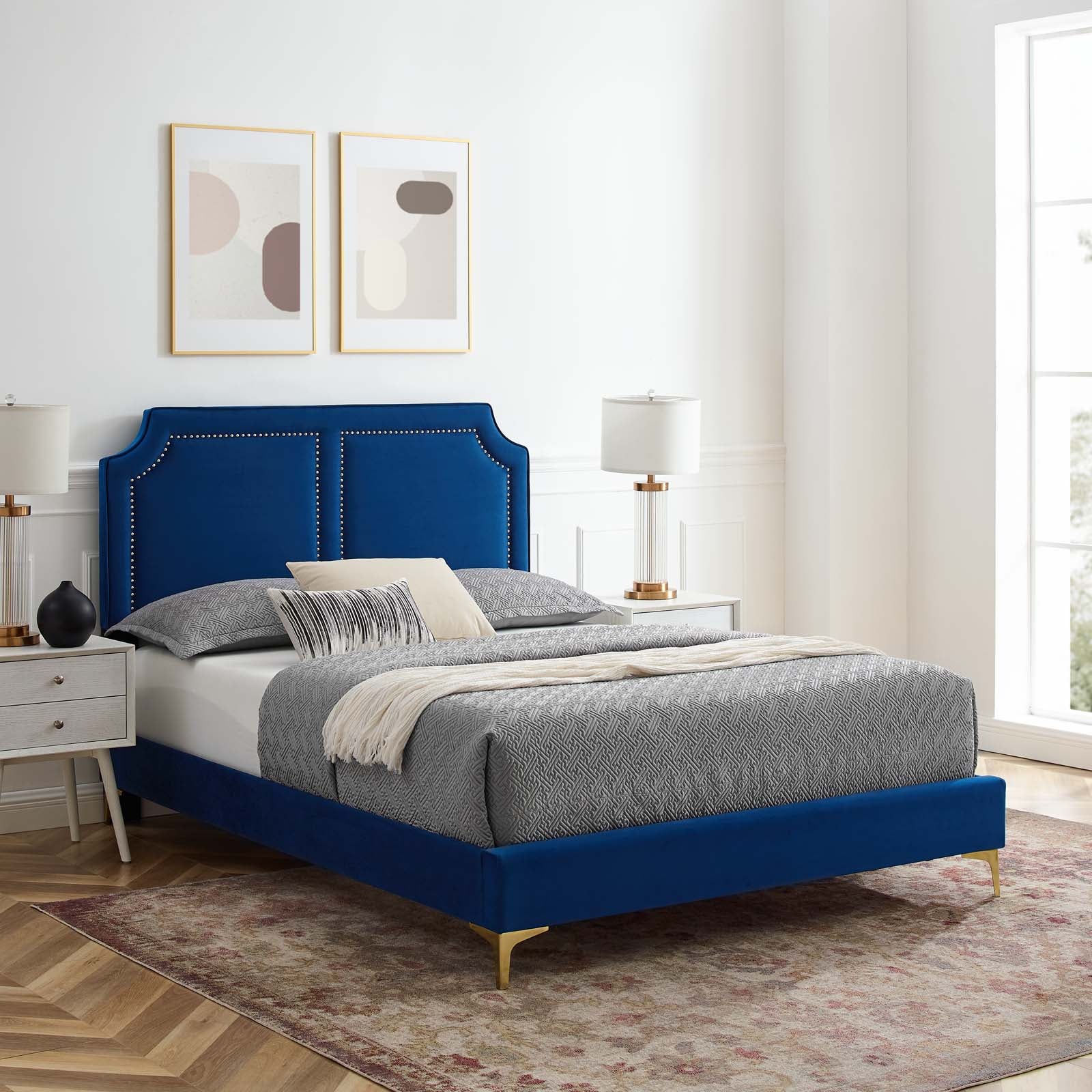 Novi Performance Velvet King Bed By Modway - MOD-6833 - Image 26