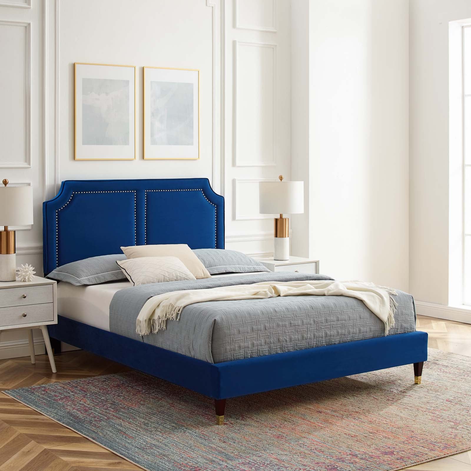 Novi Performance Velvet King Bed By Modway - MOD-6838 - Image 26