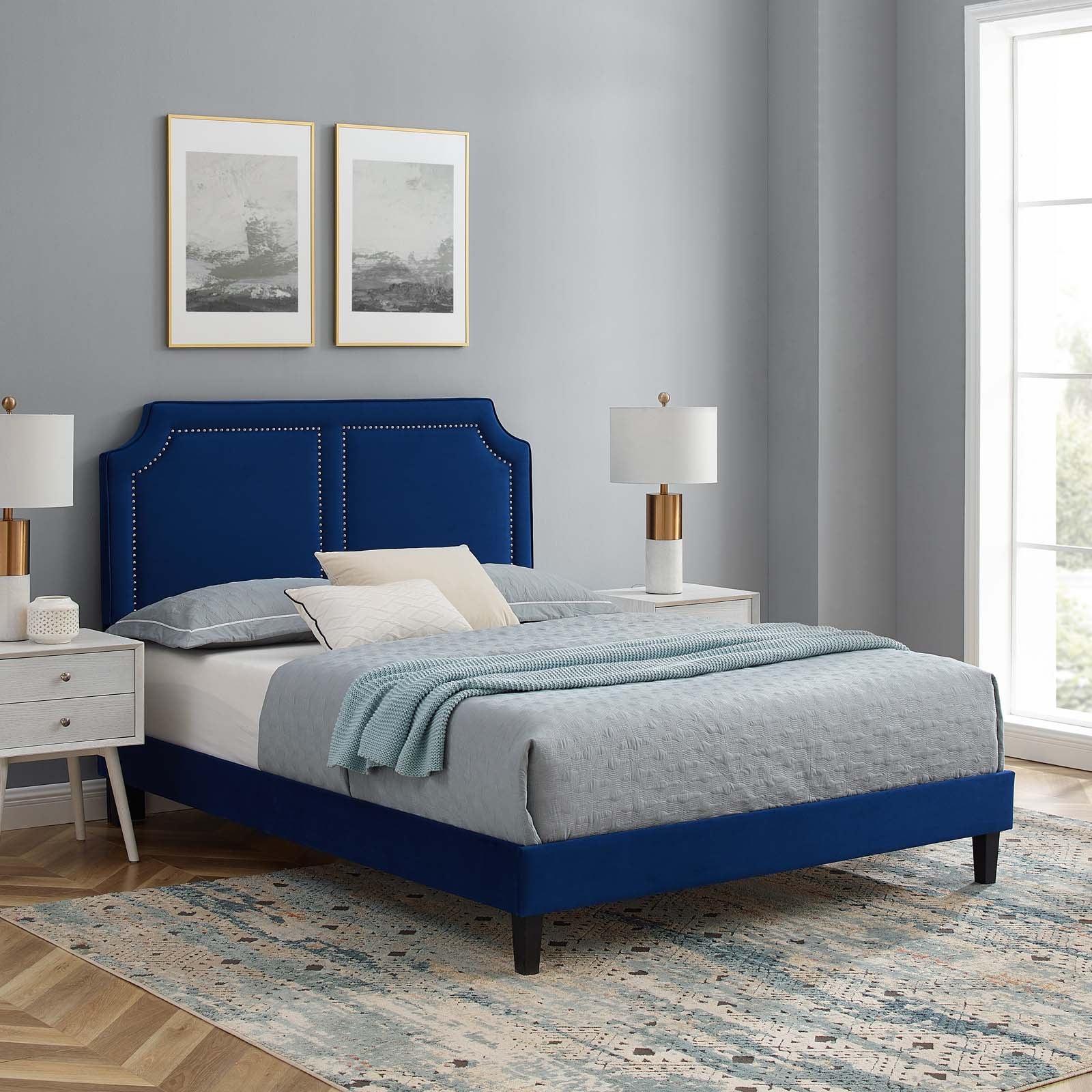 Novi Performance Velvet King Bed By Modway - MOD-6843 - Image 26