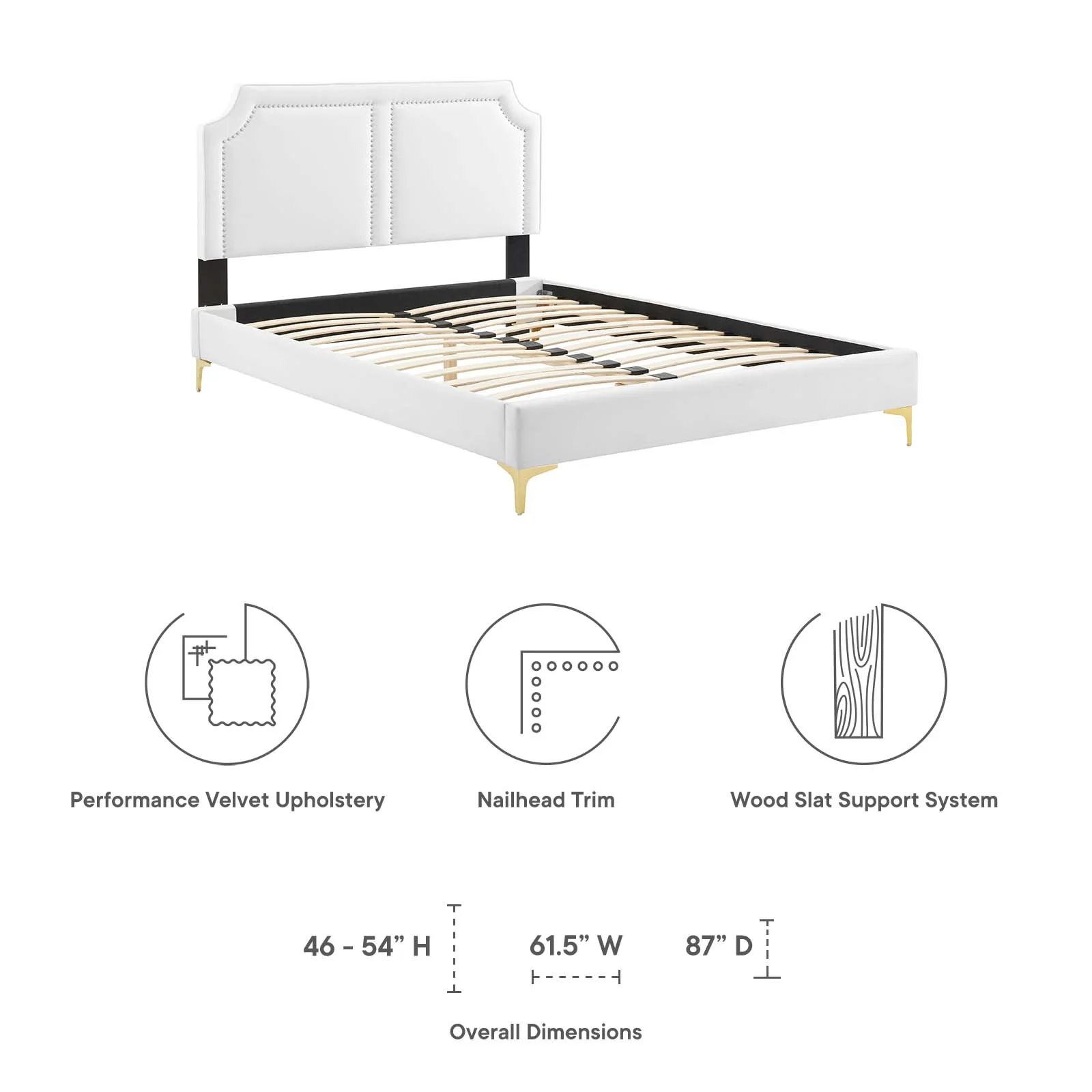 Novi Performance Velvet Queen Bed By Modway - MOD-6818 - Image 43