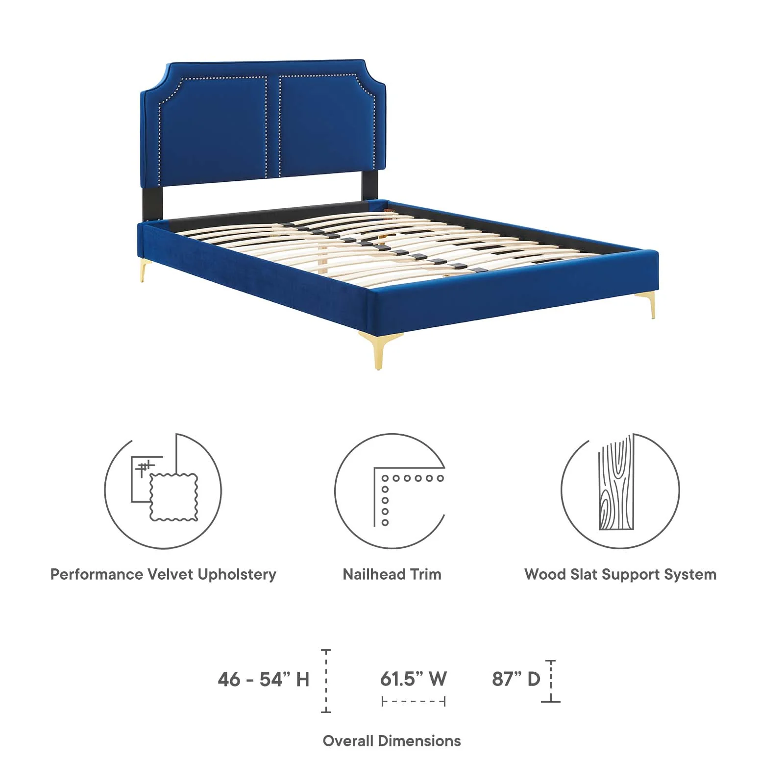 Novi Performance Velvet Twin Bed By Modway - MOD-6788 - Image 32