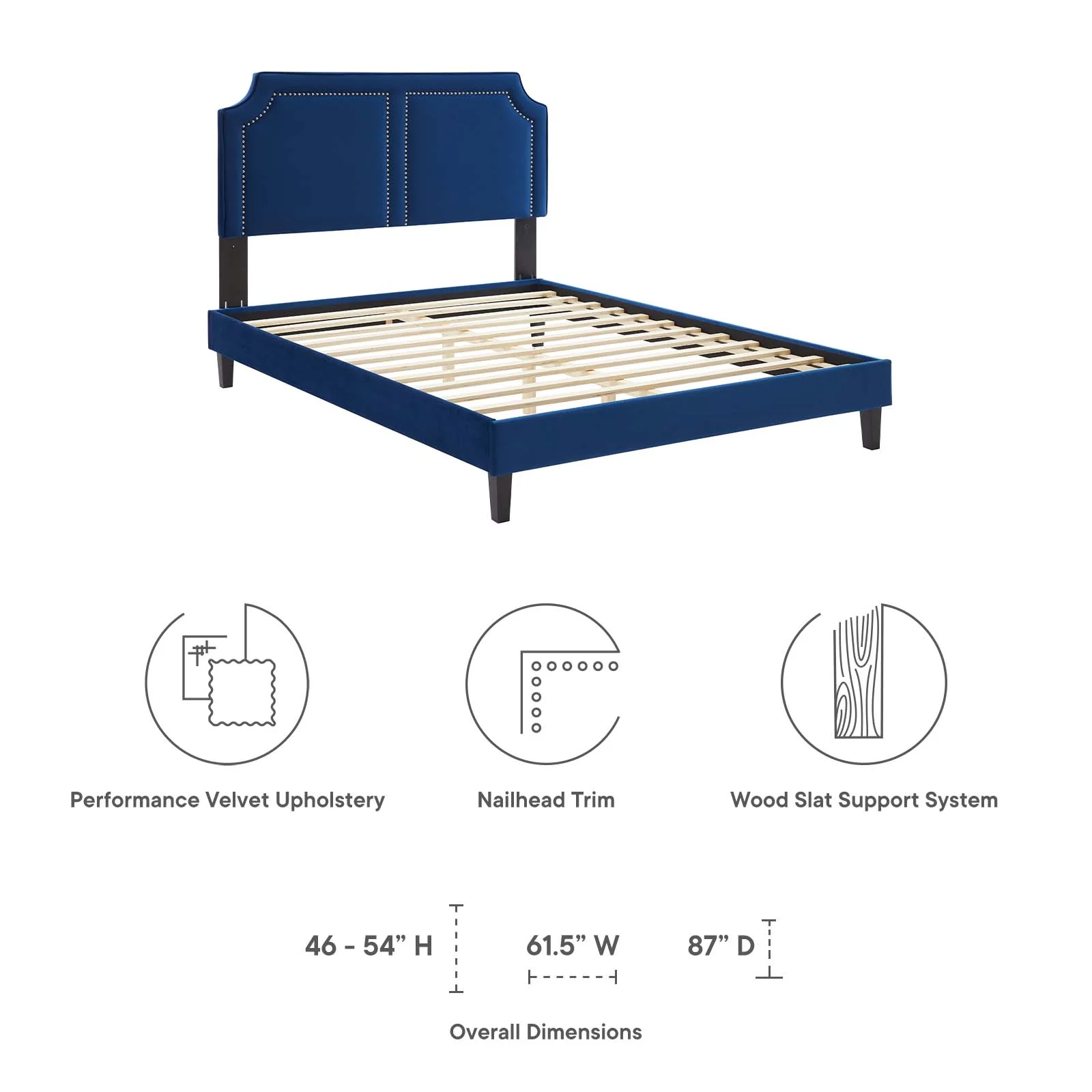 Novi Performance Velvet Twin Bed By Modway - MOD-6798 - Image 32