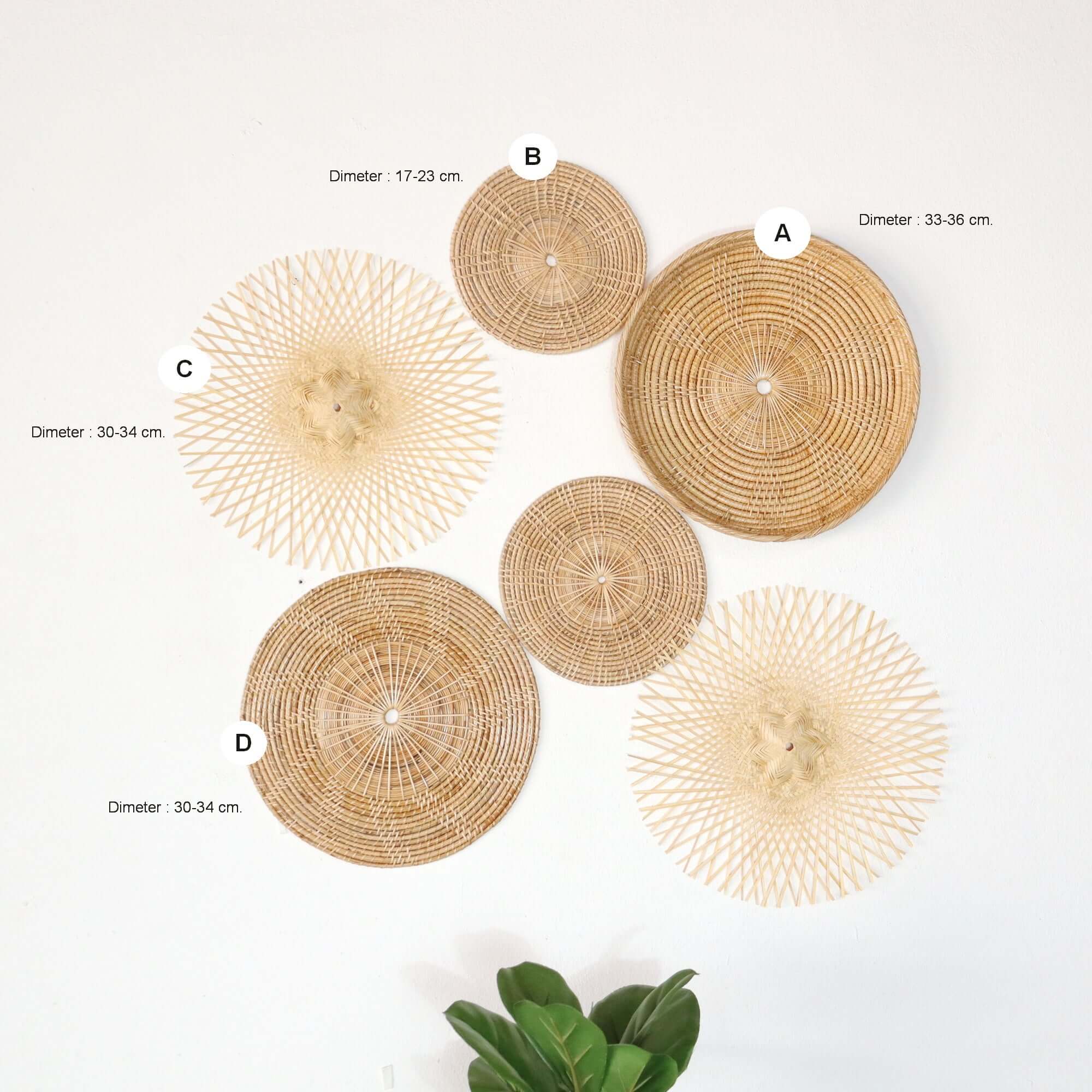 Nun Na Rin - Wall Hanging Art Decor Set By Thaihome - Image 2