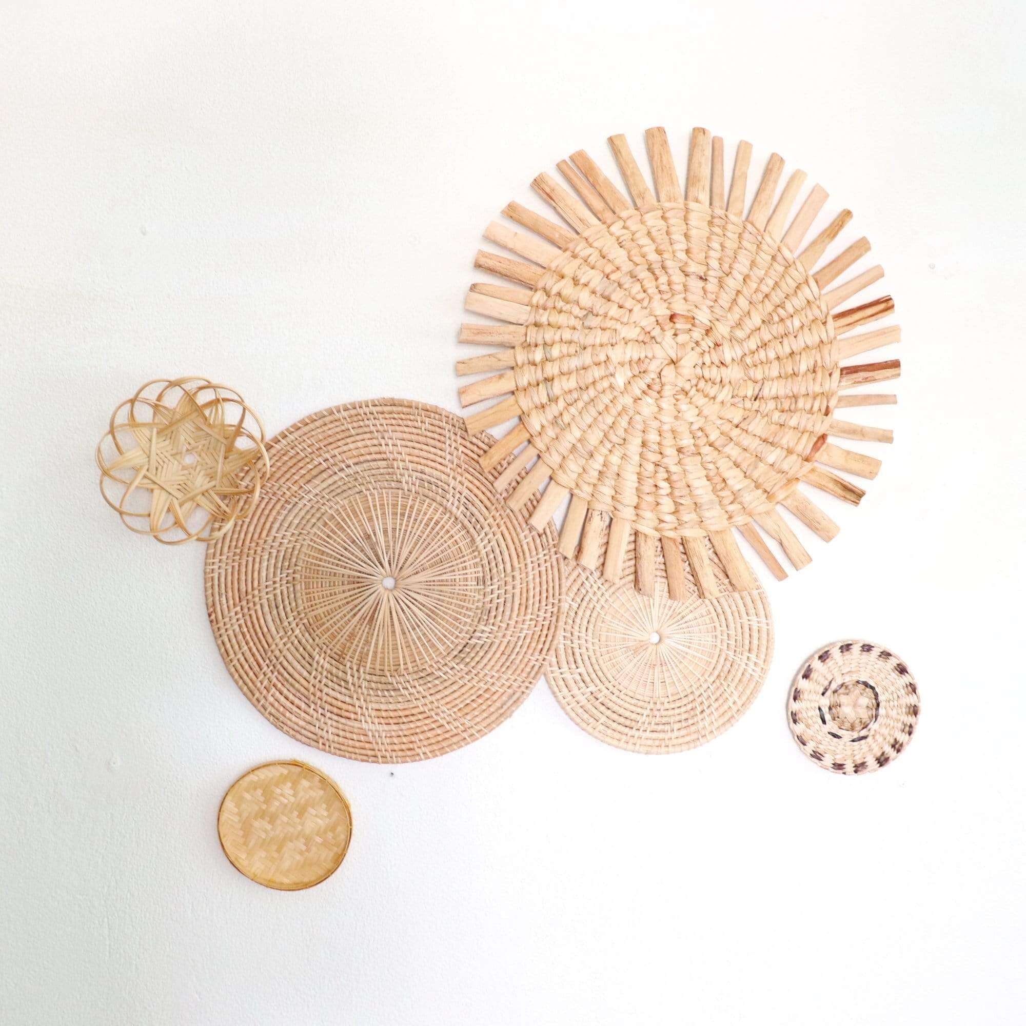 Nut Wa Dee - Rattan, Bamboo, Sea Grass, And Banana (Set Of 6) By Thaihome - Image 4