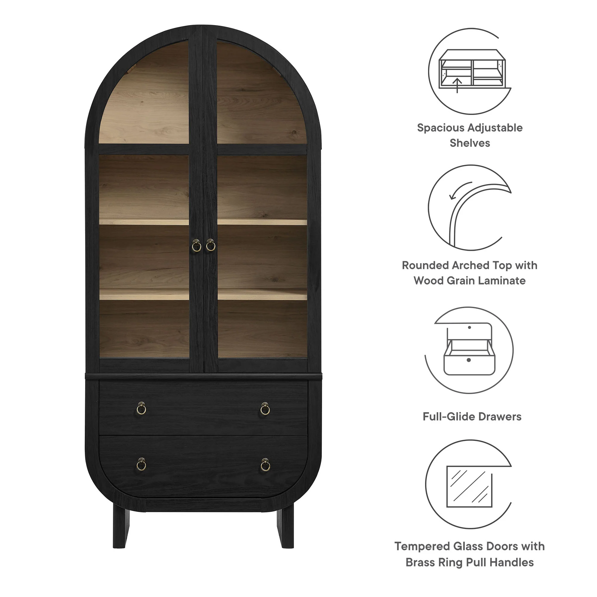 Nyx Arched Display Cabinet by Modway - Image 10