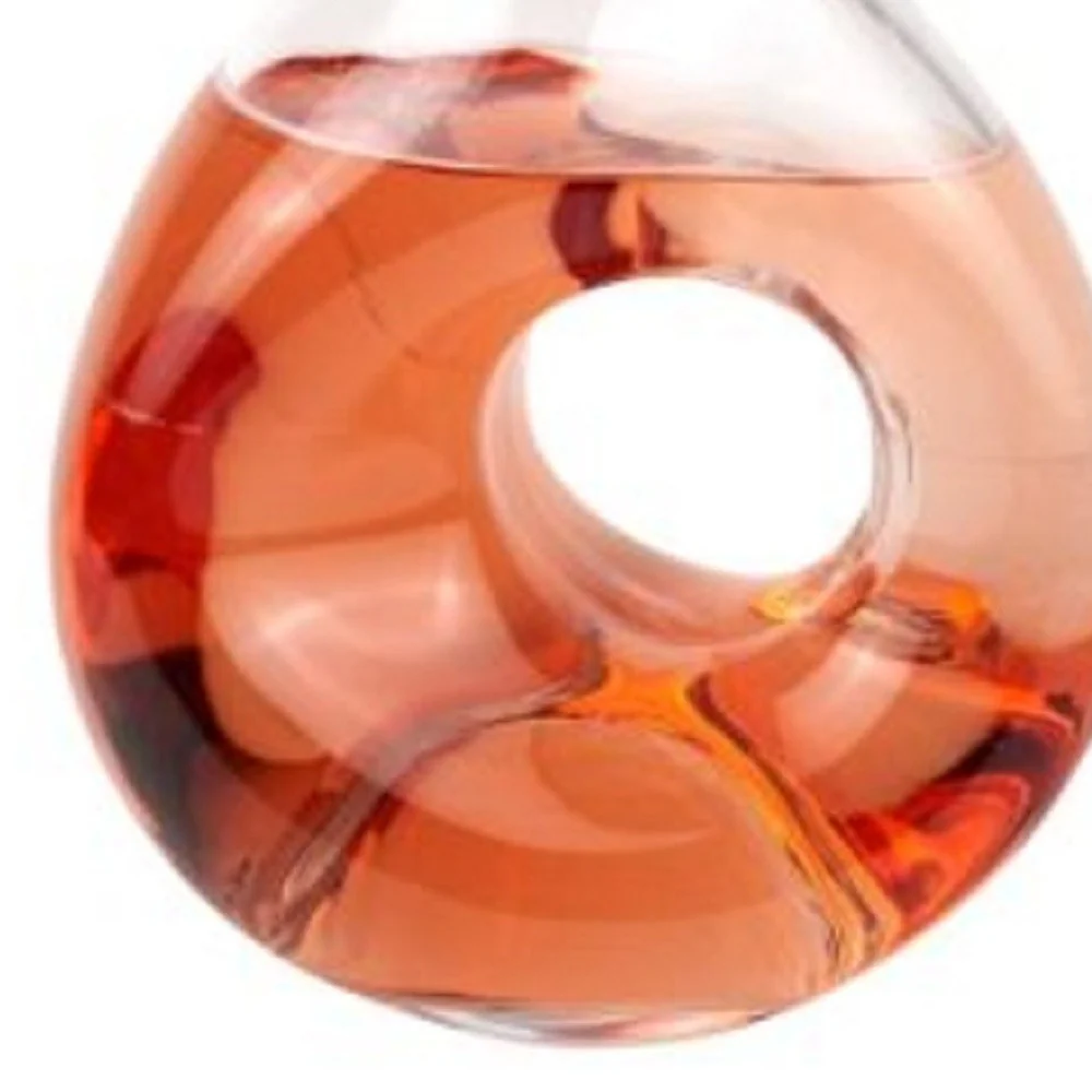 O So Pretty 10 Mouth Blown Crystal Carafe By Homeroots - Image 4