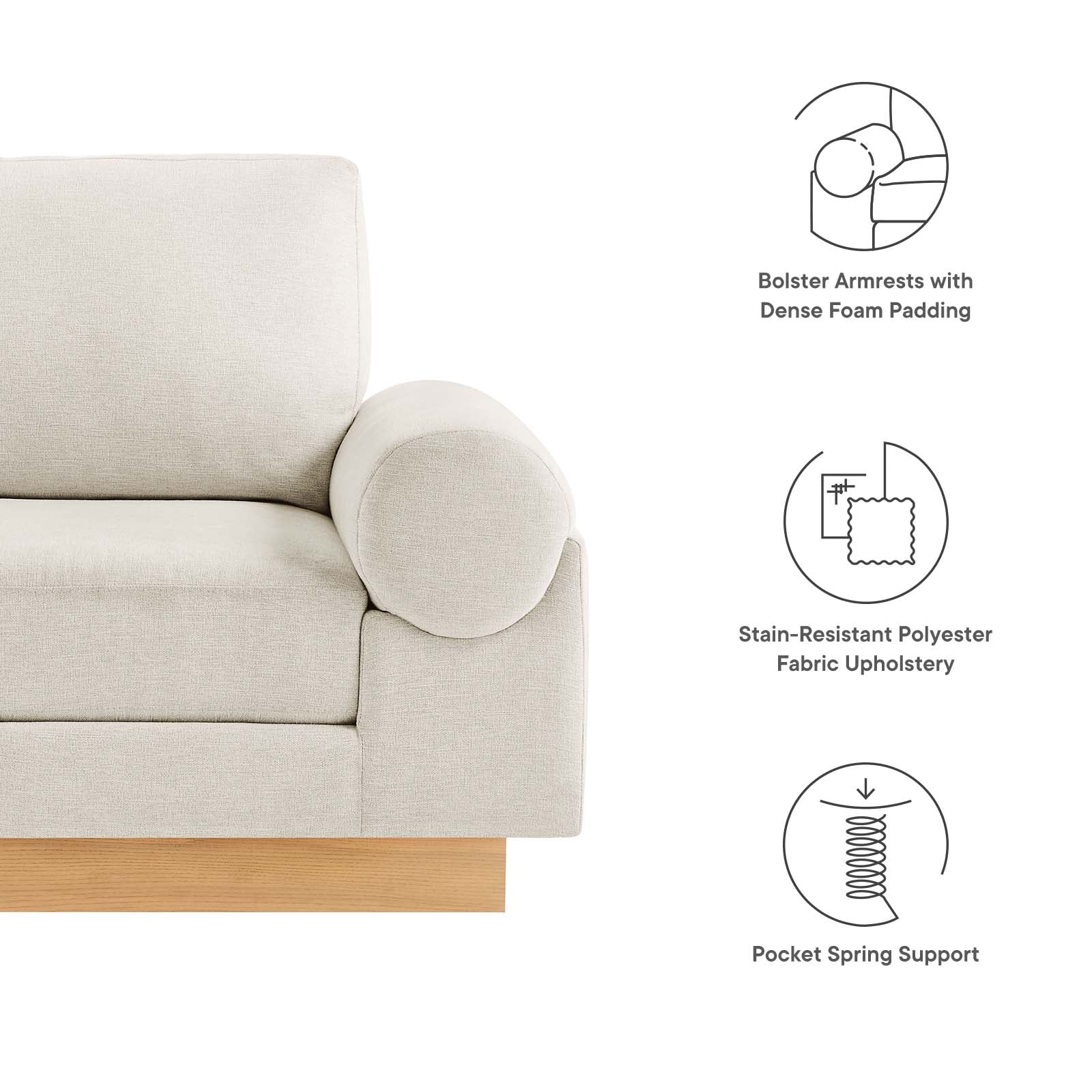 Oasis Upholstered Fabric Armchair By Modway - EEI-6402 - Image 16