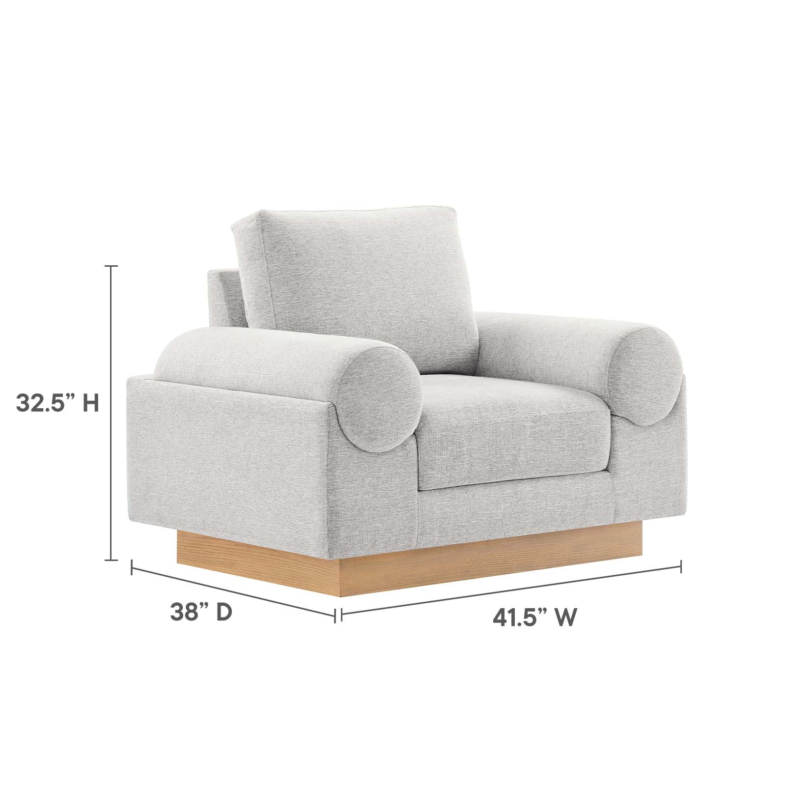 Oasis Upholstered Fabric Armchair By Modway - EEI-6402 - Image 23