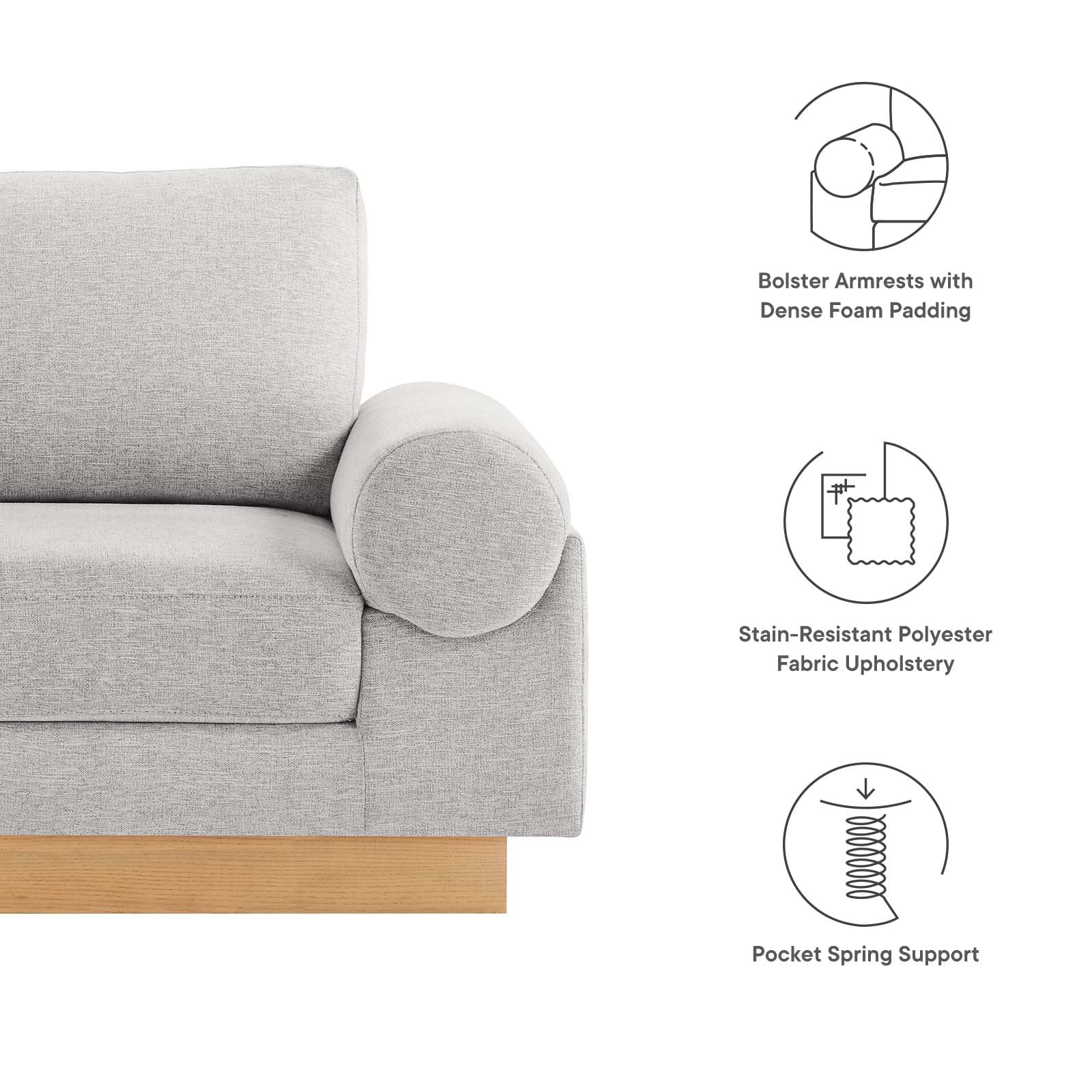 Oasis Upholstered Fabric Armchair By Modway - EEI-6402 - Image 24