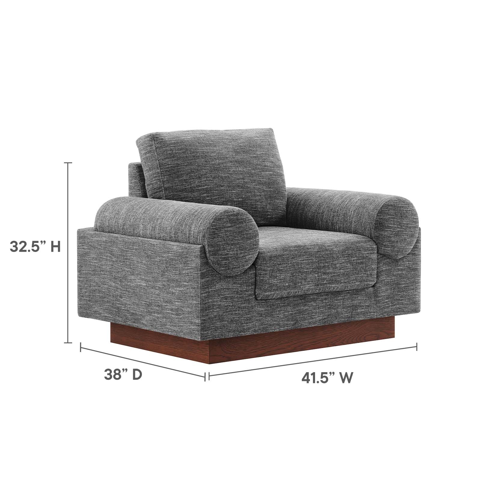 Oasis Upholstered Fabric Armchair By Modway - EEI-6402 - Image 7