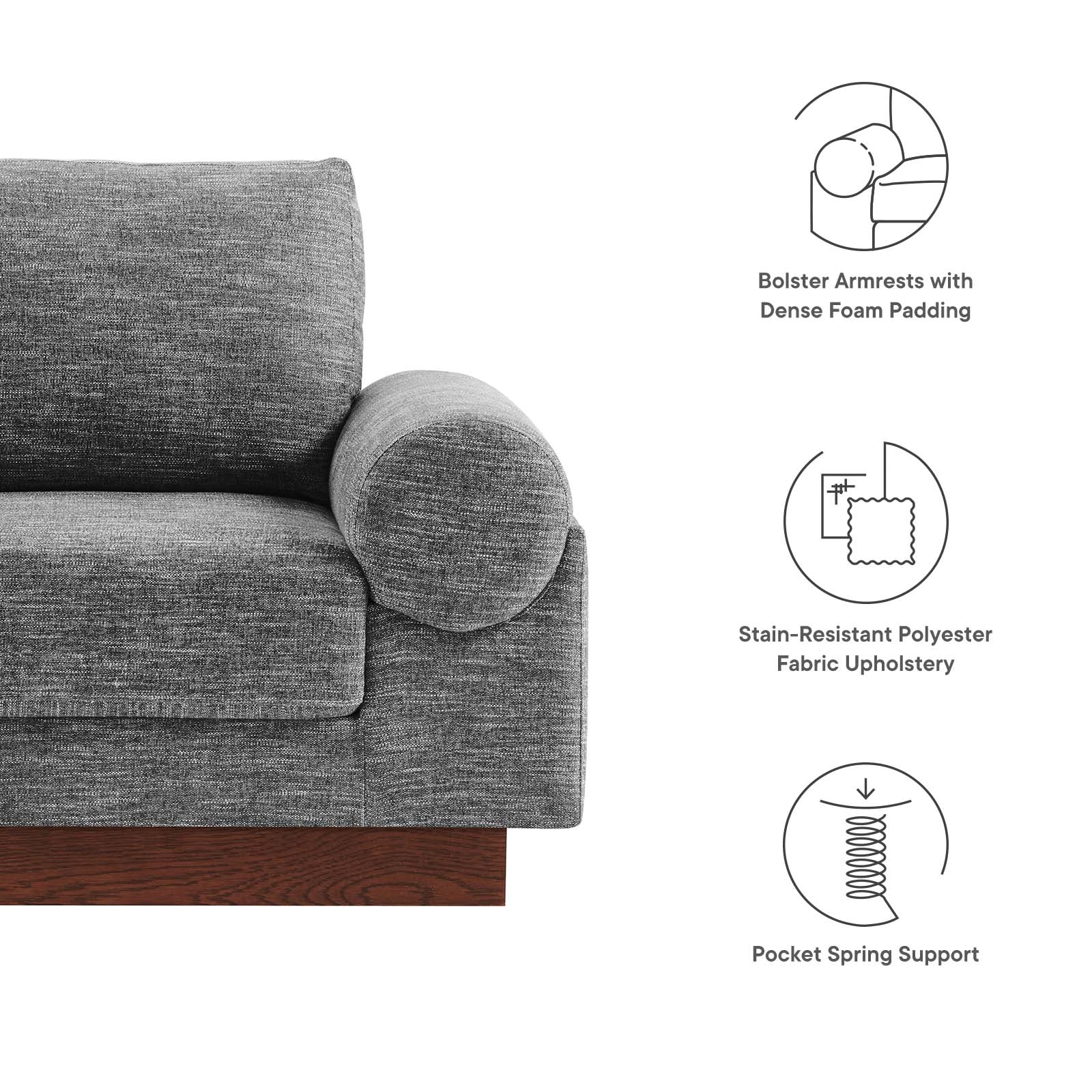 Oasis Upholstered Fabric Armchair By Modway - EEI-6402 - Image 8