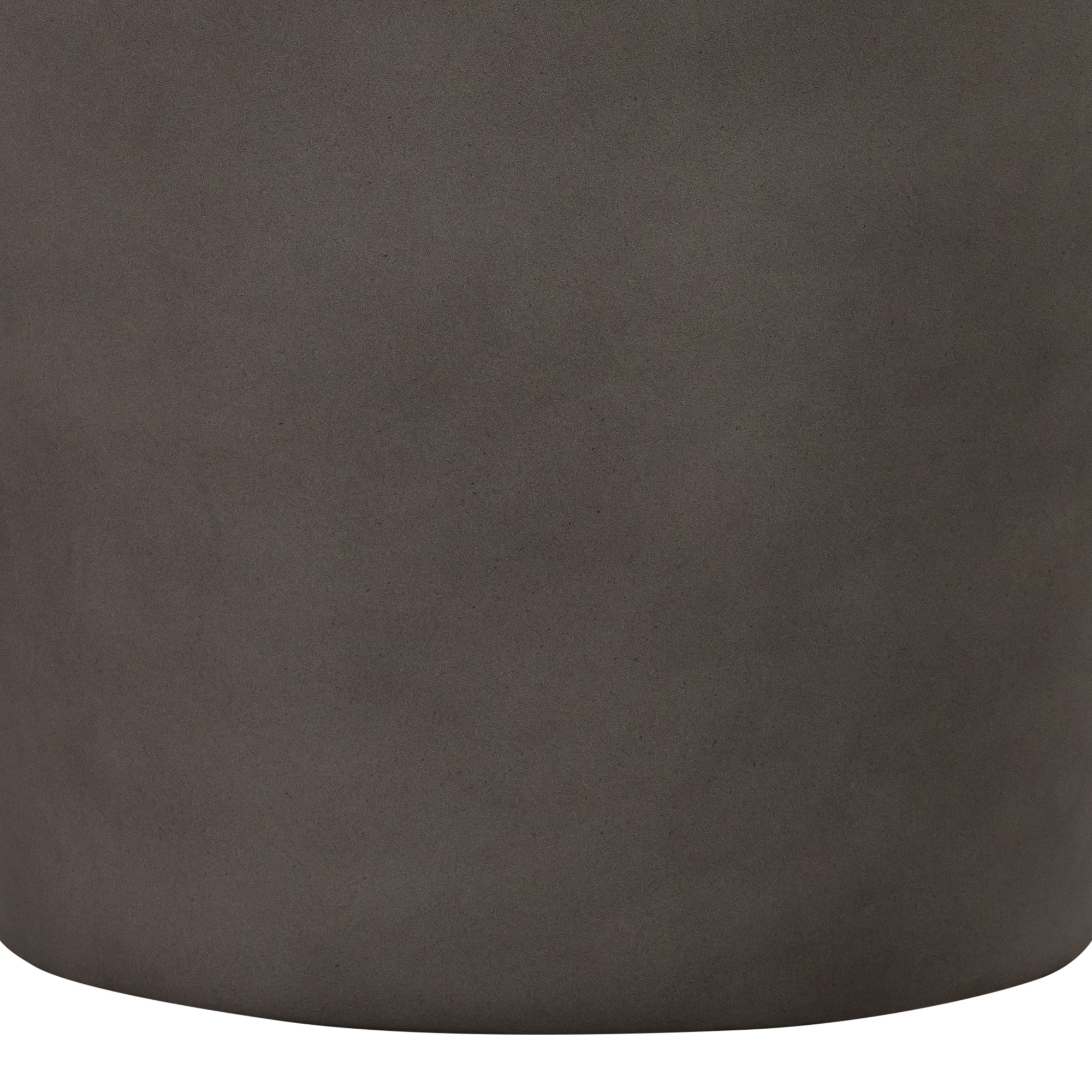 Obsidian Medium Indoor or Outdoor Planter in Grey Concrete with Black Accent By Armen Living - Image 4