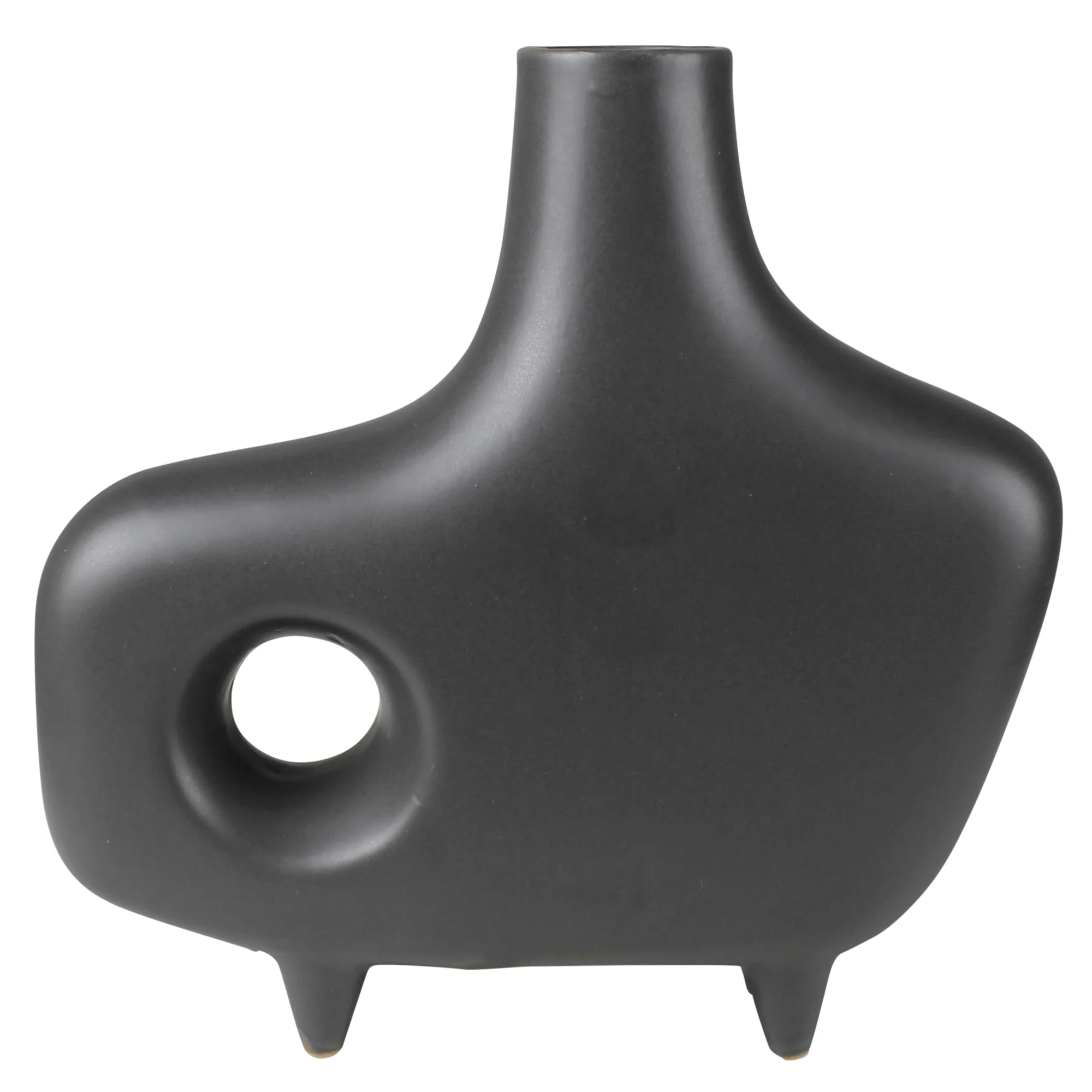 Oda Footed Vase with Holes, Ceramic Set Of 2 By HomArt - Image 2