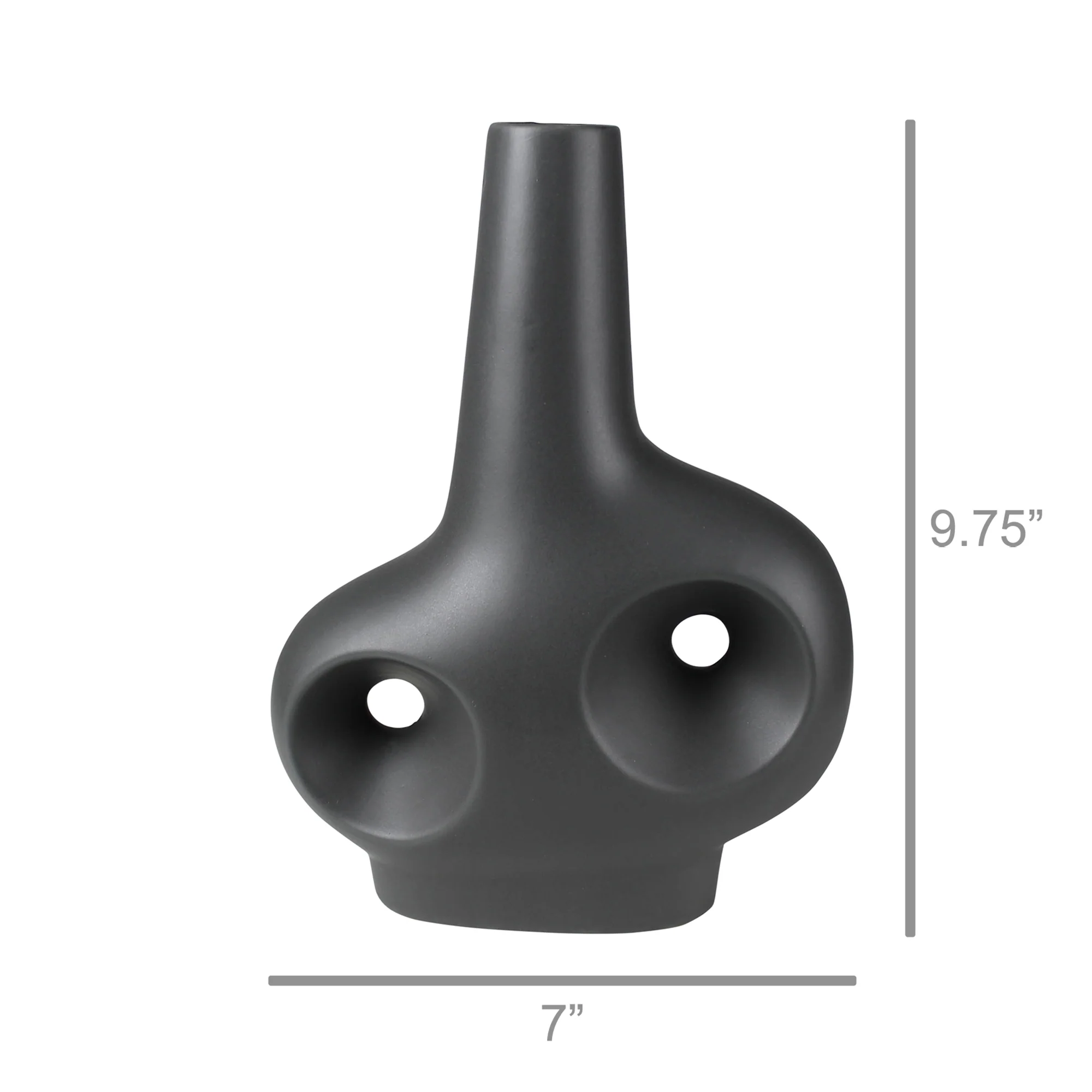 Oda Vase with Holes, Ceramic Set Of 2 By HomArt - Image 3