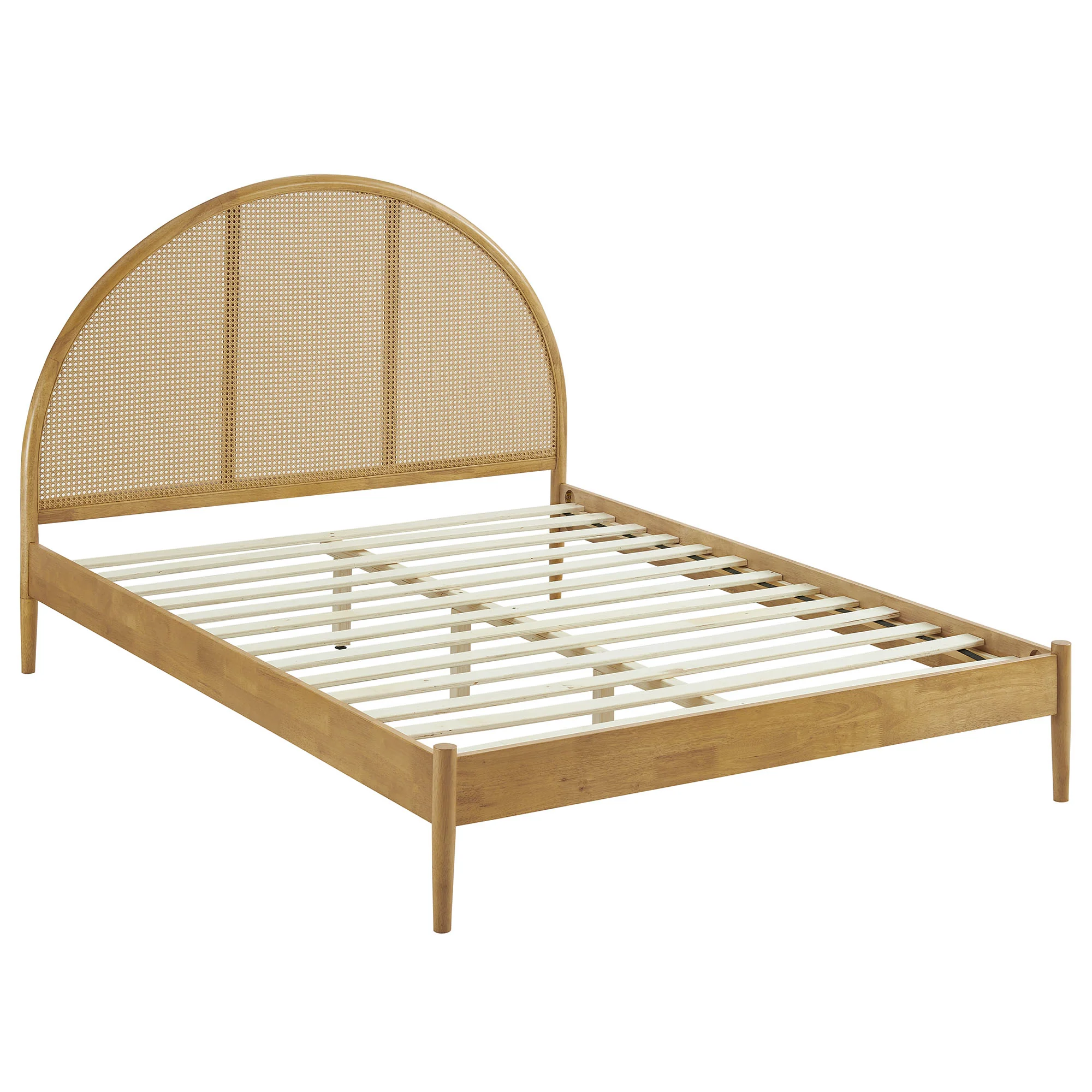 Odette Queen Arched Rattan Cane Platform Bed by Modway - Image 12