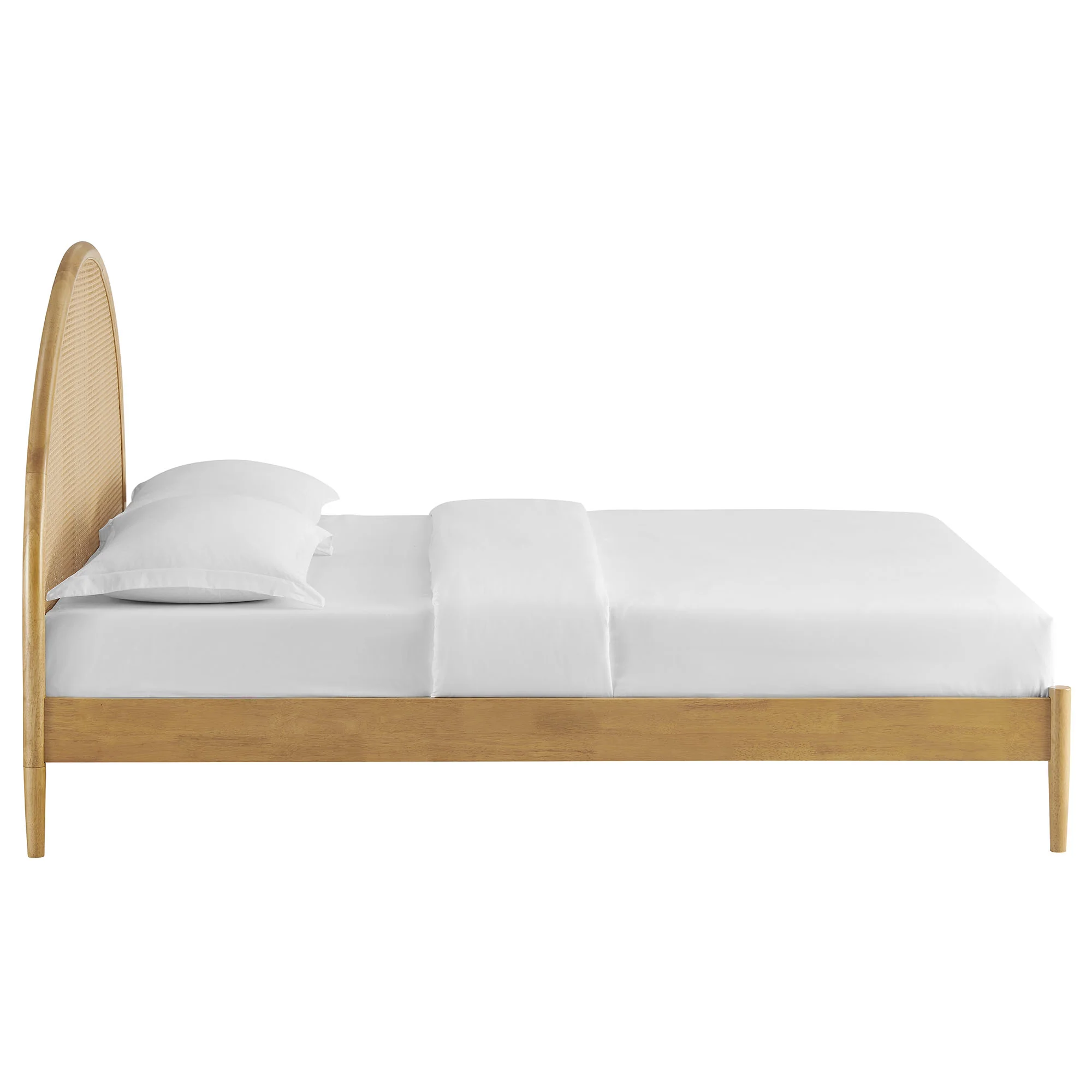Odette Queen Arched Rattan Cane Platform Bed by Modway - Image 13