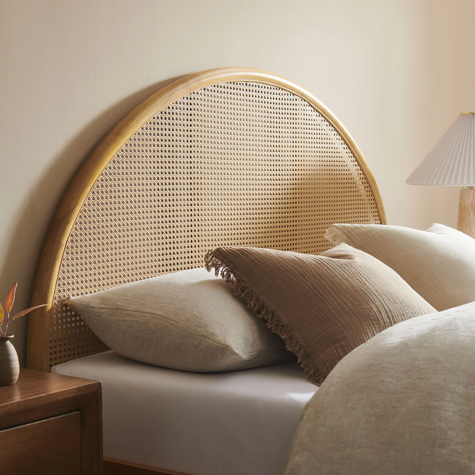 Odette Queen Arched Rattan Cane Platform Bed by Modway - Image 17