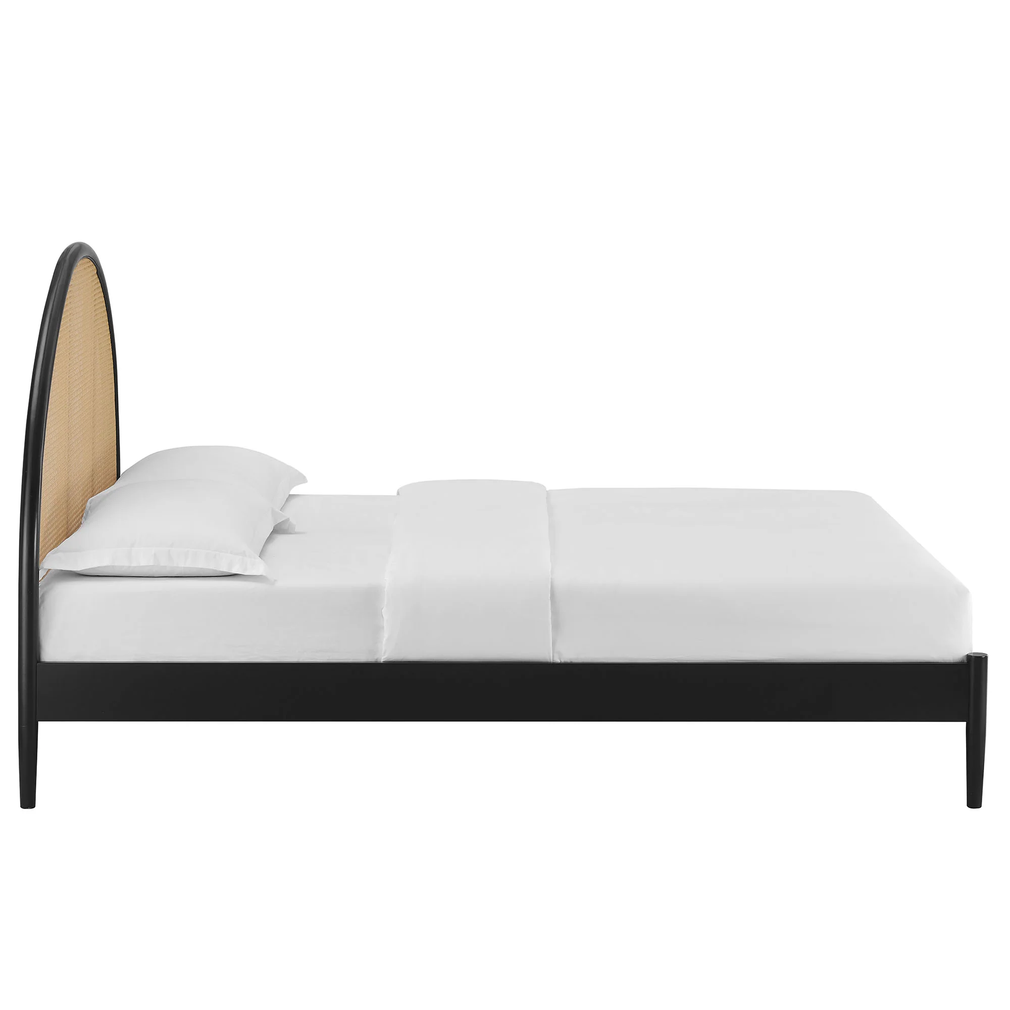 Odette Queen Arched Rattan Cane Platform Bed by Modway - Image 4