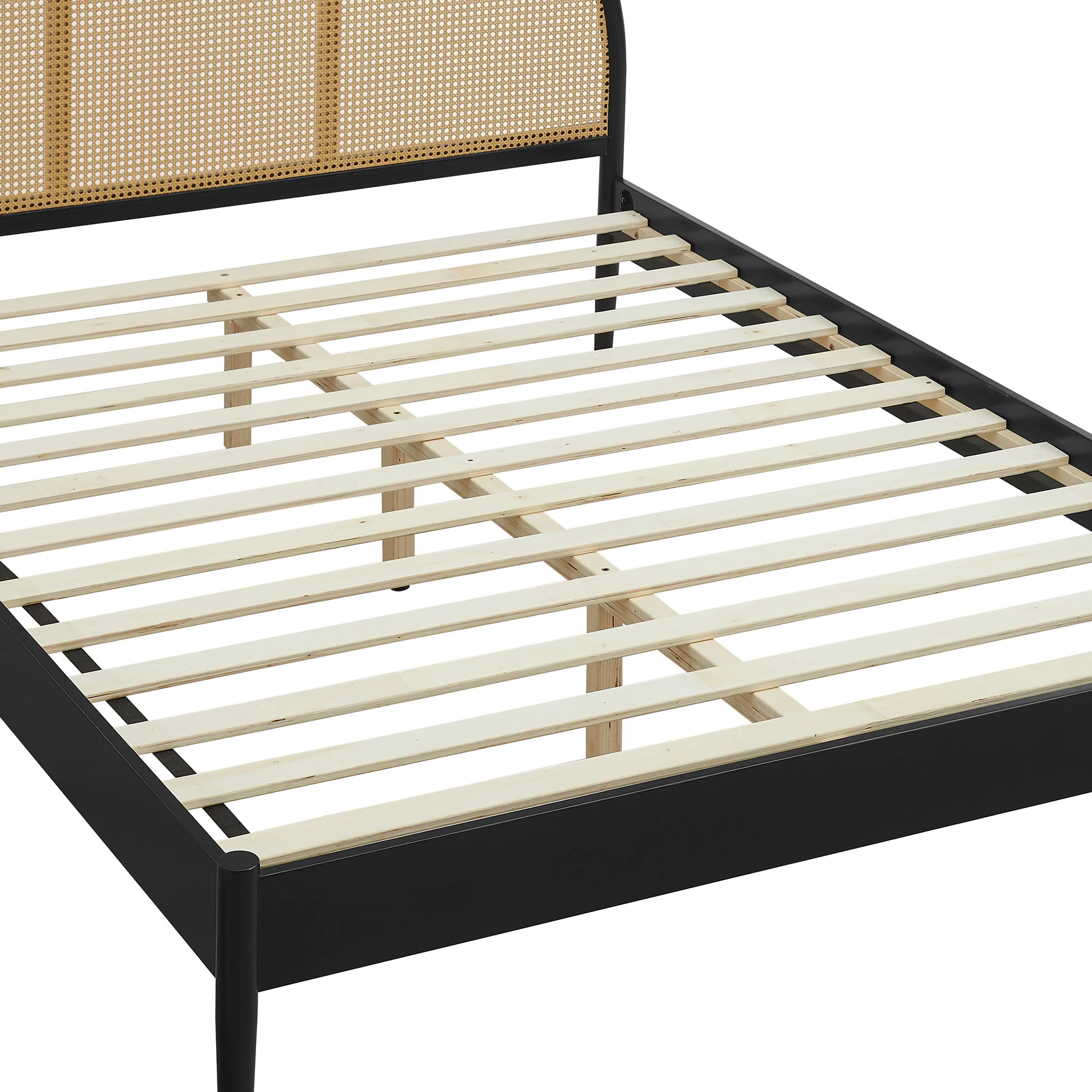 Odette Queen Arched Rattan Cane Platform Bed by Modway - Image 6
