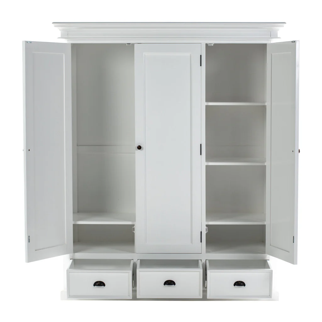 Off White Solid Wood Frame Standard Curio Cabinet With Six Shelves By Homeroots - Image 7