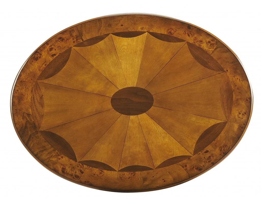 Olive Ash Burl Oval Accent Table By Homeroots - Image 3