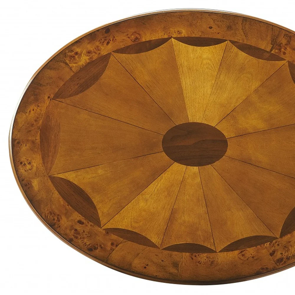 Olive Ash Burl Oval Accent Table By Homeroots - Image 4