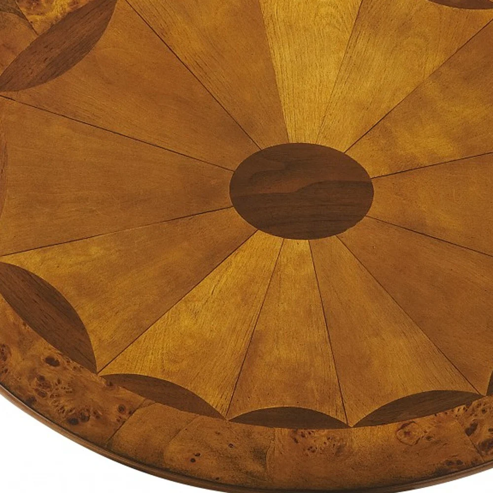 Olive Ash Burl Oval Accent Table By Homeroots - Image 5
