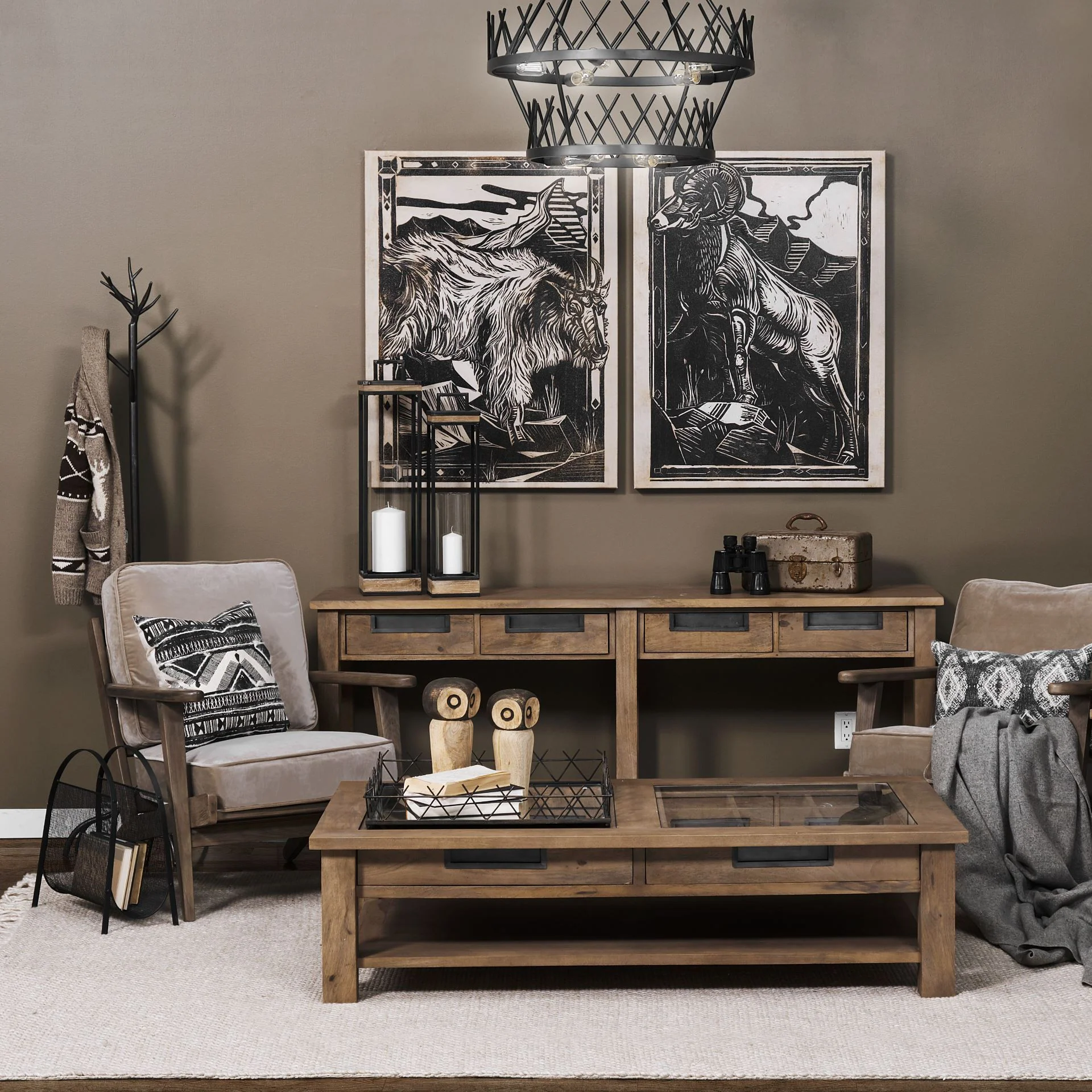 Olive Velvet Accent Chair with Covered Wooden Frame By Homeroots - Image 7