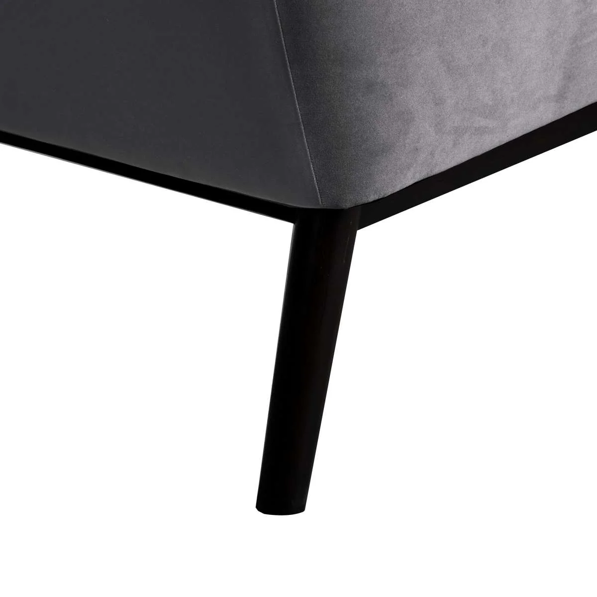Oliver Blue Velvet Modern Accent Chair with Wood Legs By Armen Living - Image 11