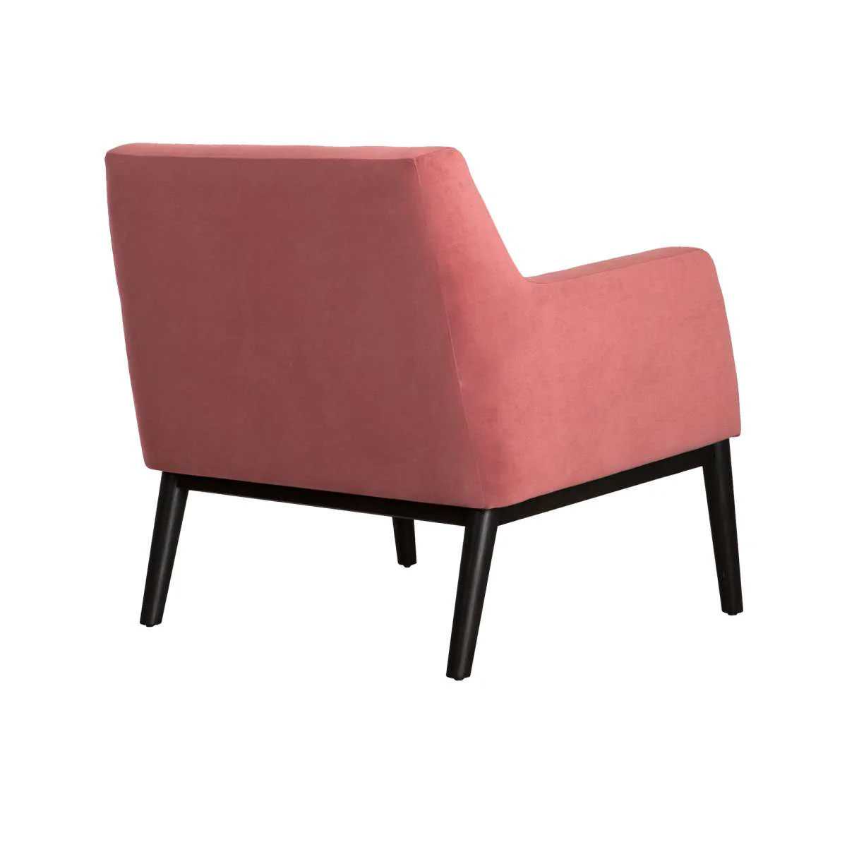 Oliver Blue Velvet Modern Accent Chair with Wood Legs By Armen Living - Image 16