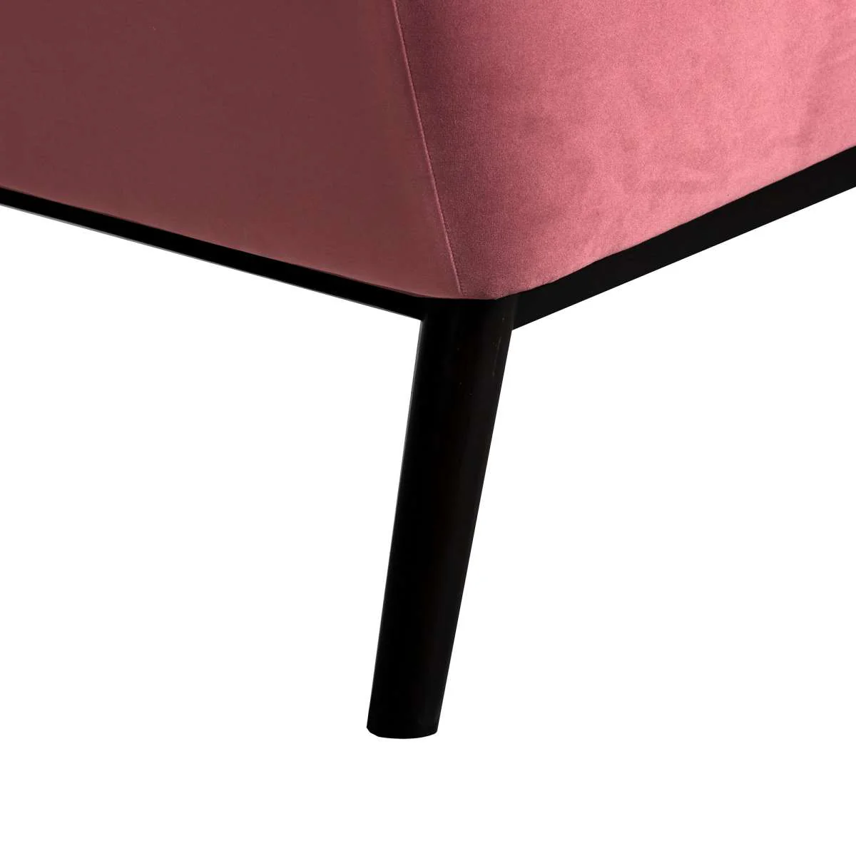 Oliver Blue Velvet Modern Accent Chair with Wood Legs By Armen Living - Image 17