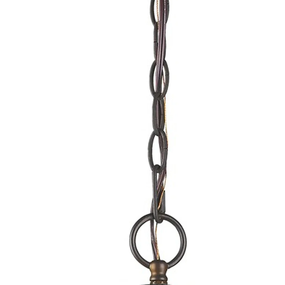 Olivia 1-Light Oil-Rubbed Bronze Crystal Globe Pendant By Homeroots - 398067 - Image 4